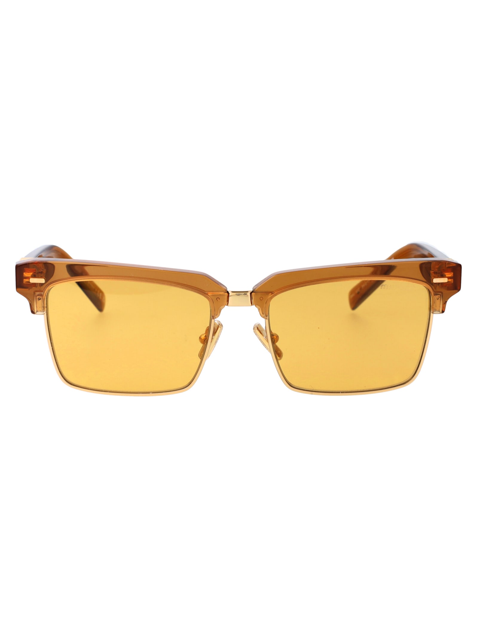 Shop Miu Miu 0mu 10zs Sunglasses In 15t0b7 Caramel Trasparent