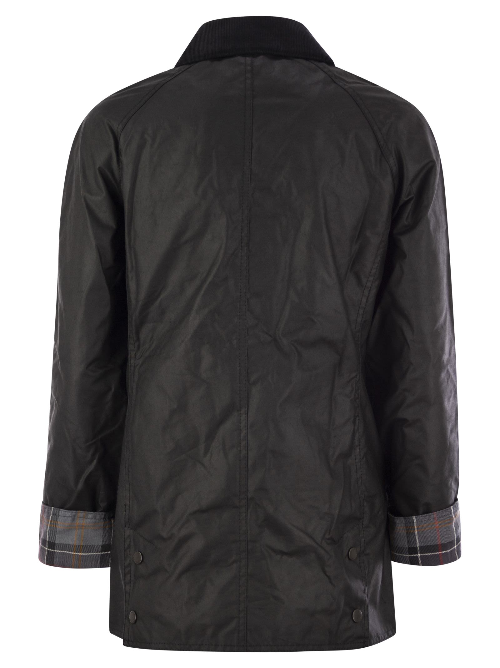 Shop Barbour Beadnell - Waxed Jacket In Black