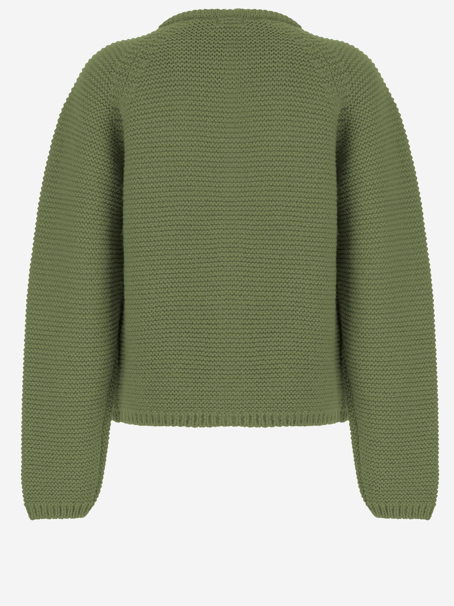 Babe & Tess Alpaca Blend Cardigan In Green