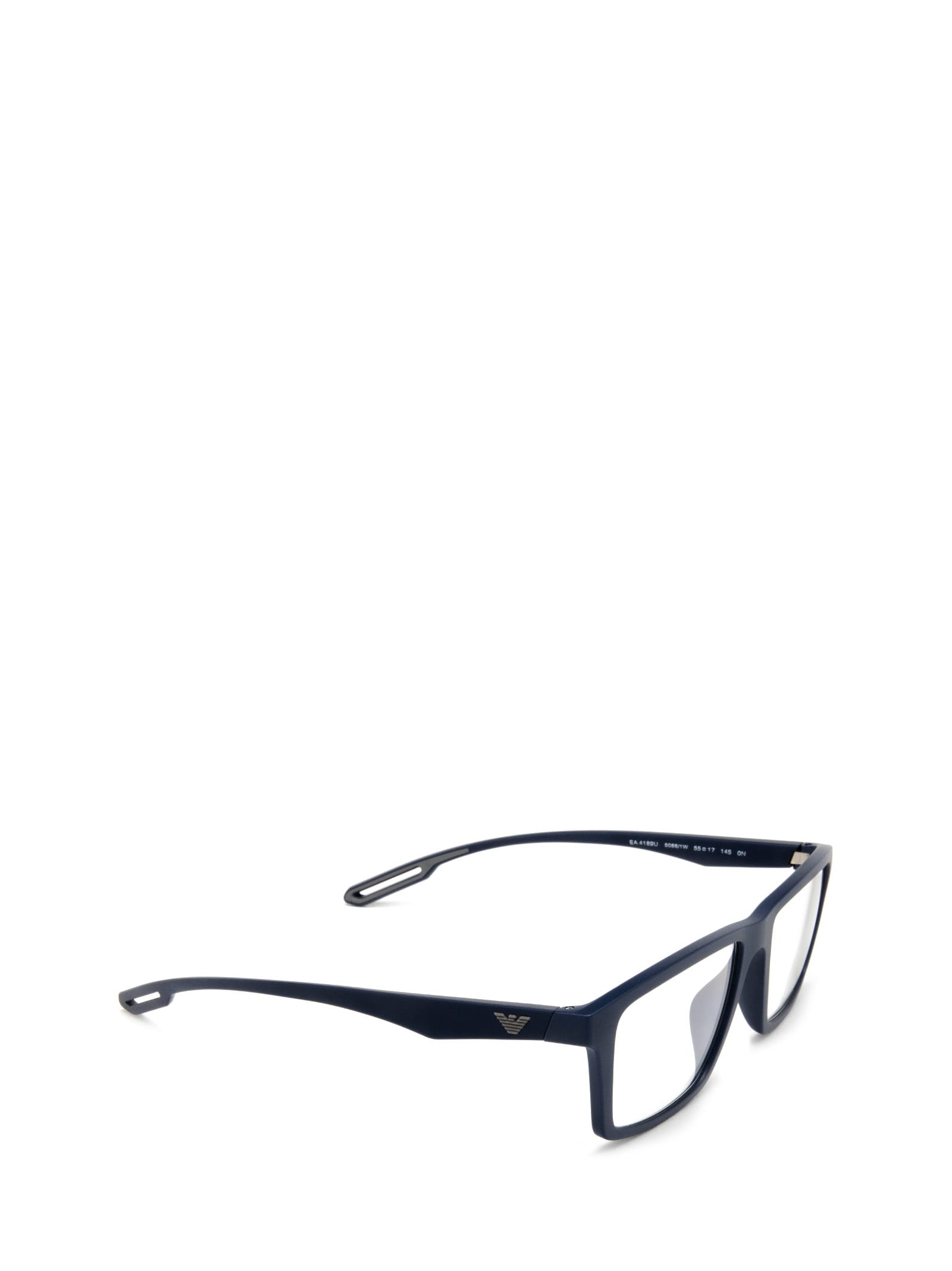 Shop Emporio Armani Ea4189u Matte Blue Sunglasses