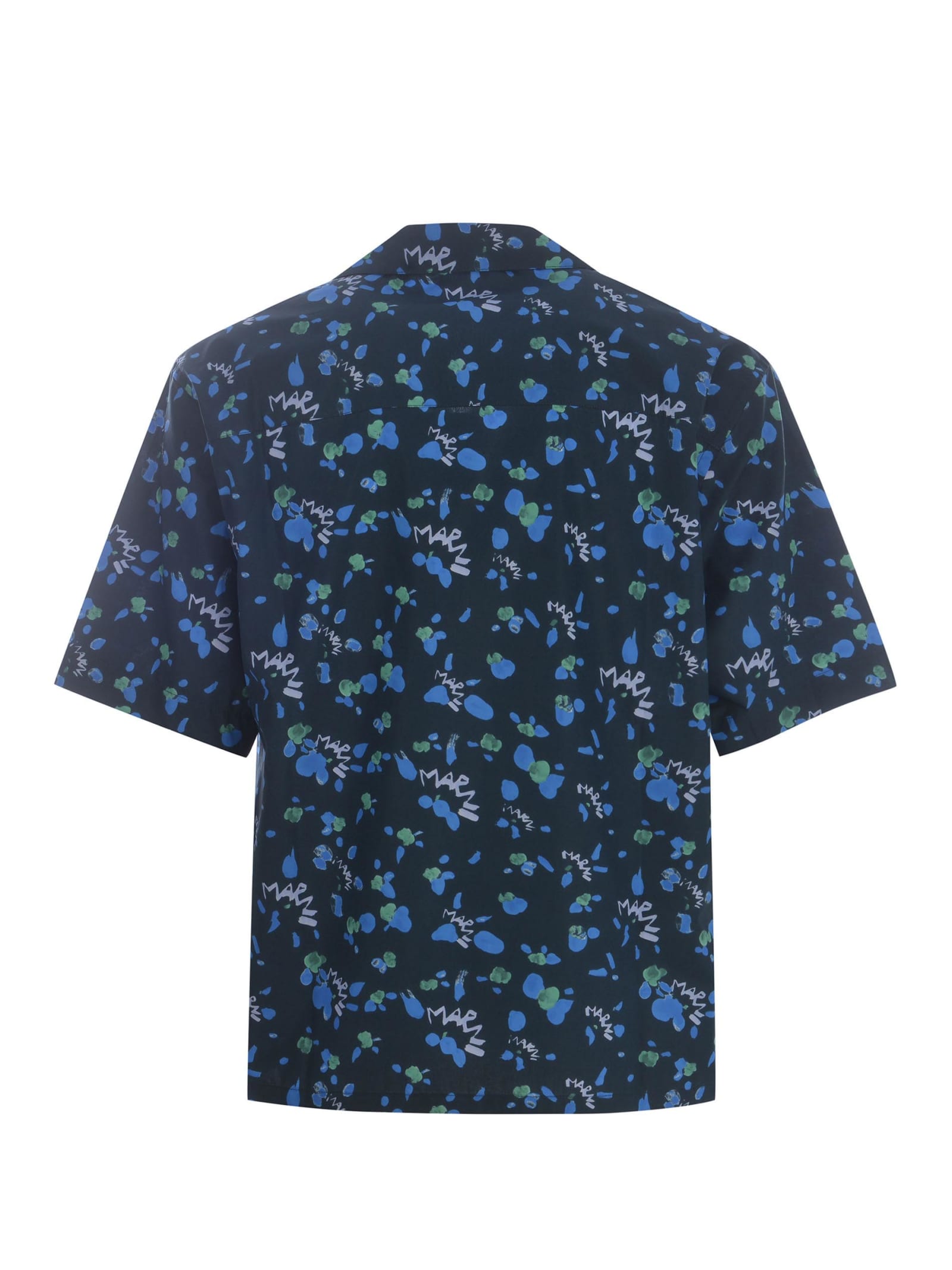 Shop Marni Shirt  Made Of Cotton In Blue