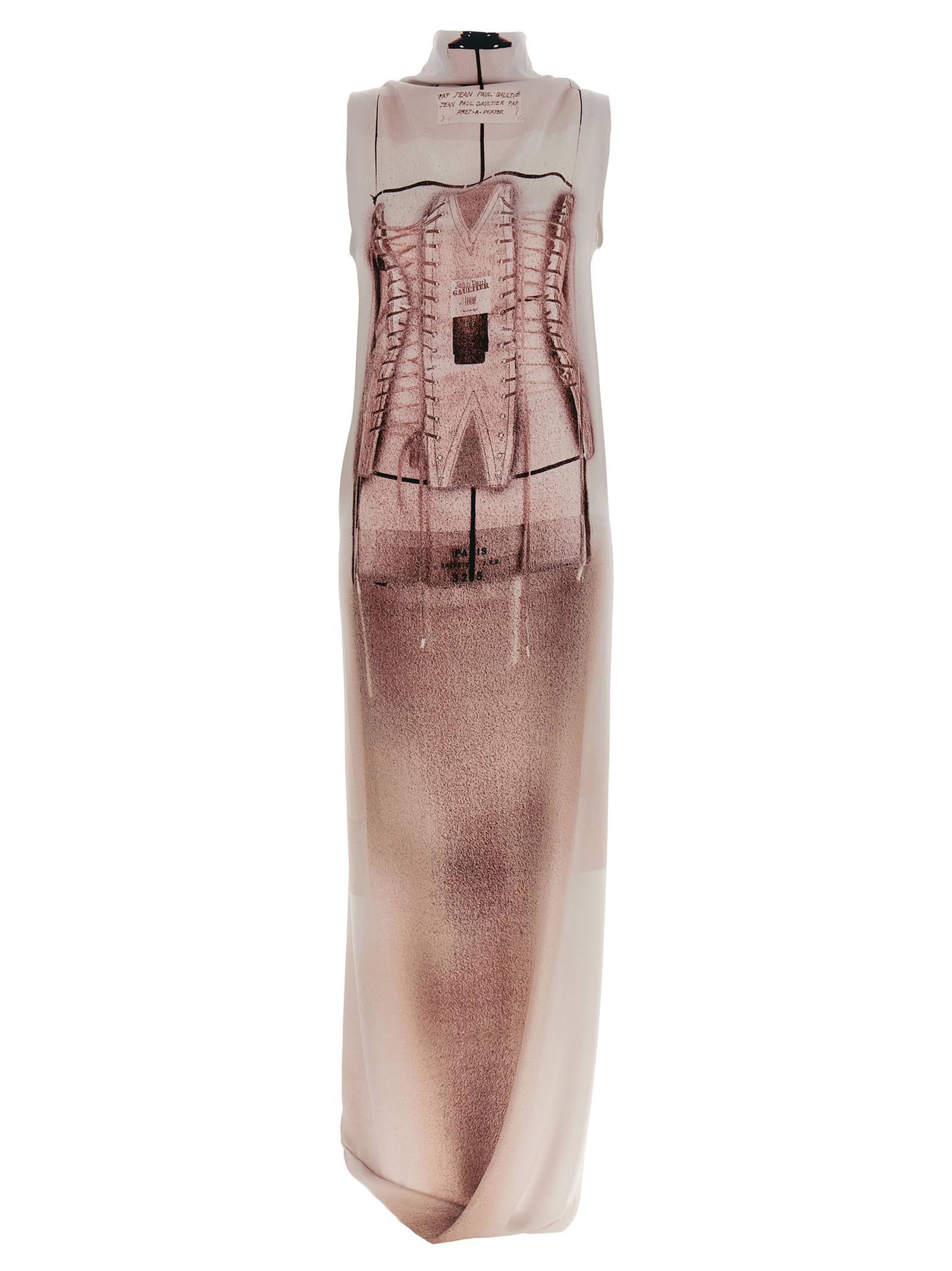 JEAN PAUL GAULTIER THE DRAPED TROMPE-L IL CORSET DRESS