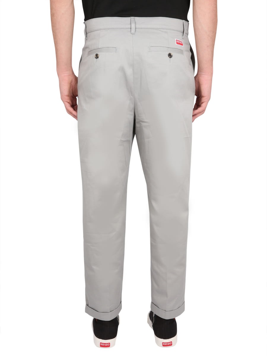 Kenzo Classic Fit Pants In Grey
