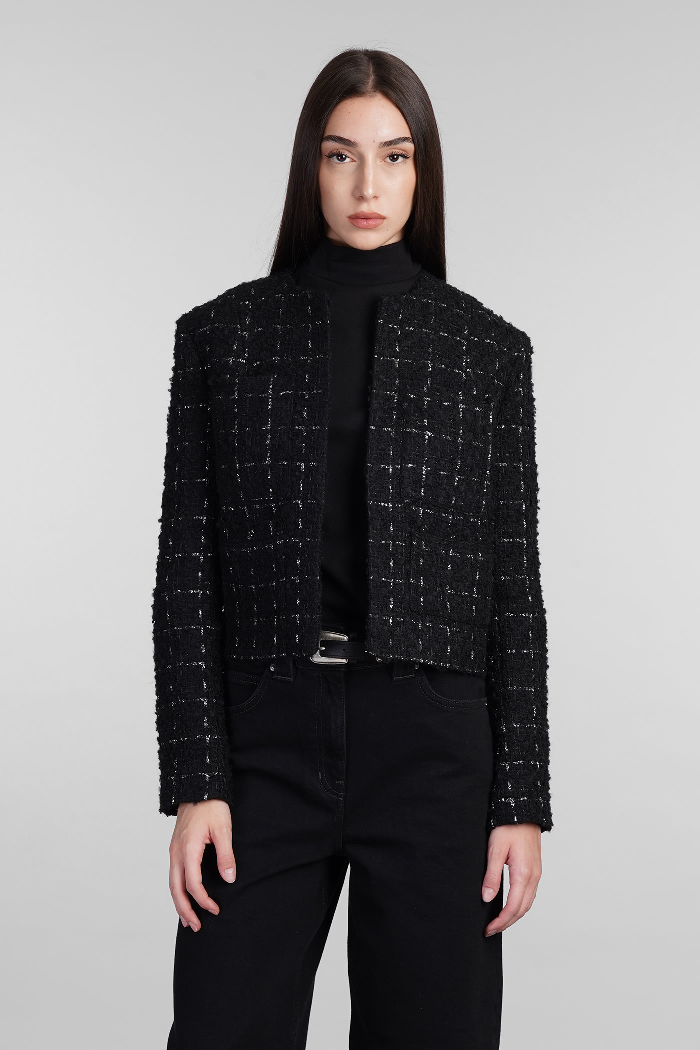 Malano Casual Jacket In Black Wool