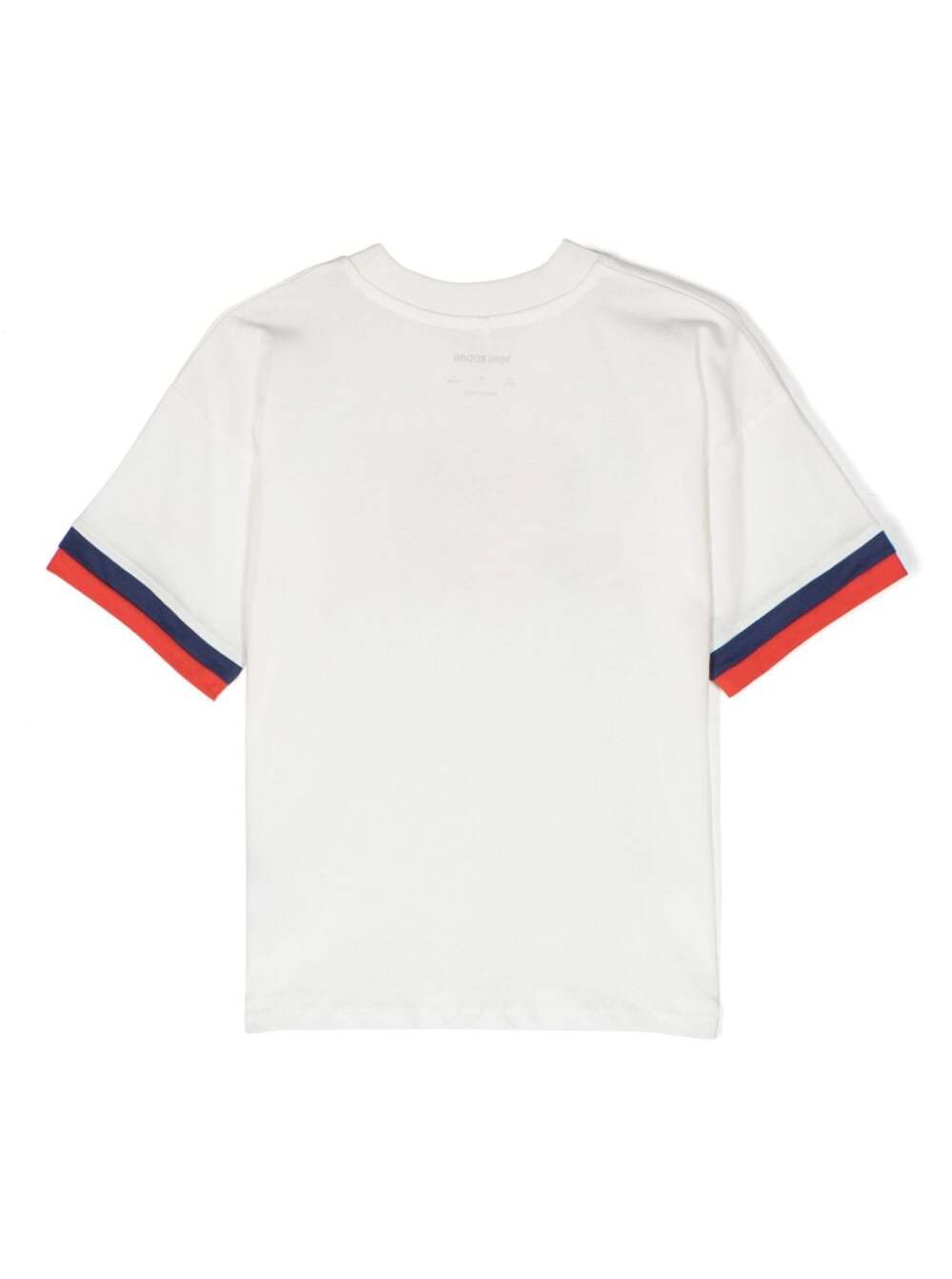 Shop Mini Rodini White T-shirt With Super Sporty Print In Cotton Boy