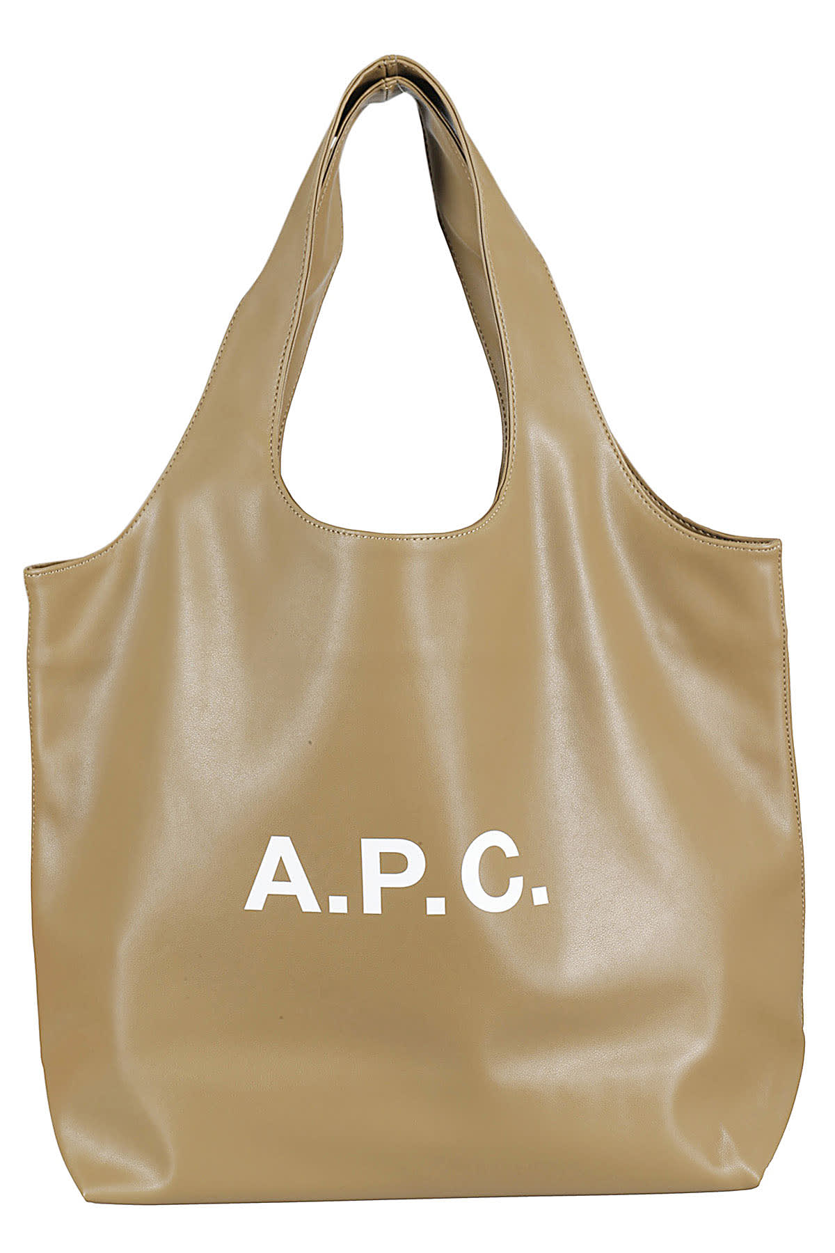 Shop Apc Tote Ninon In Jab Light Khaki