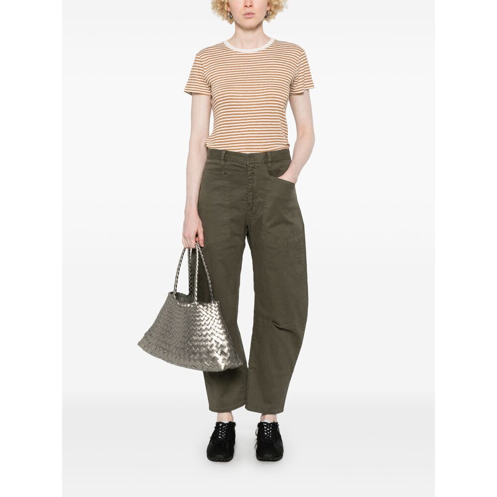 Frame Striped T-shirt In Pink