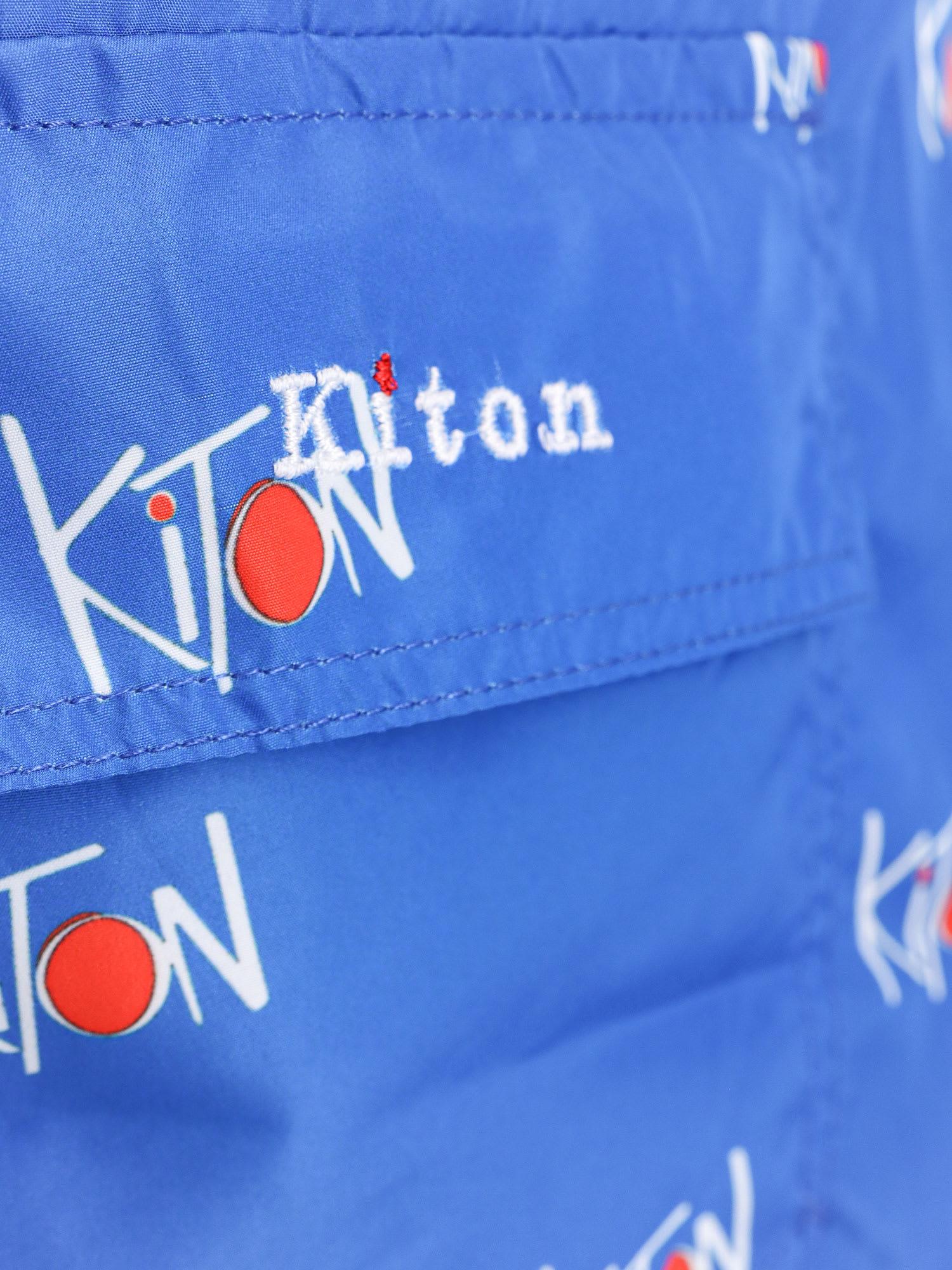 Shop Kiton Swim Trunk In Blue