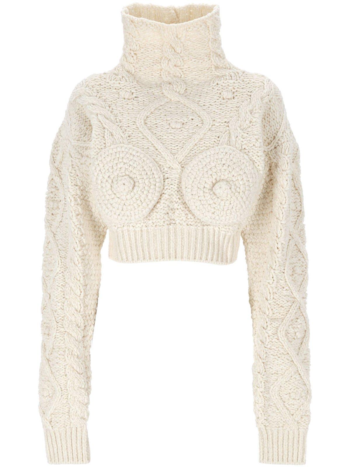 Cropped Madone Turtleneck Jumper