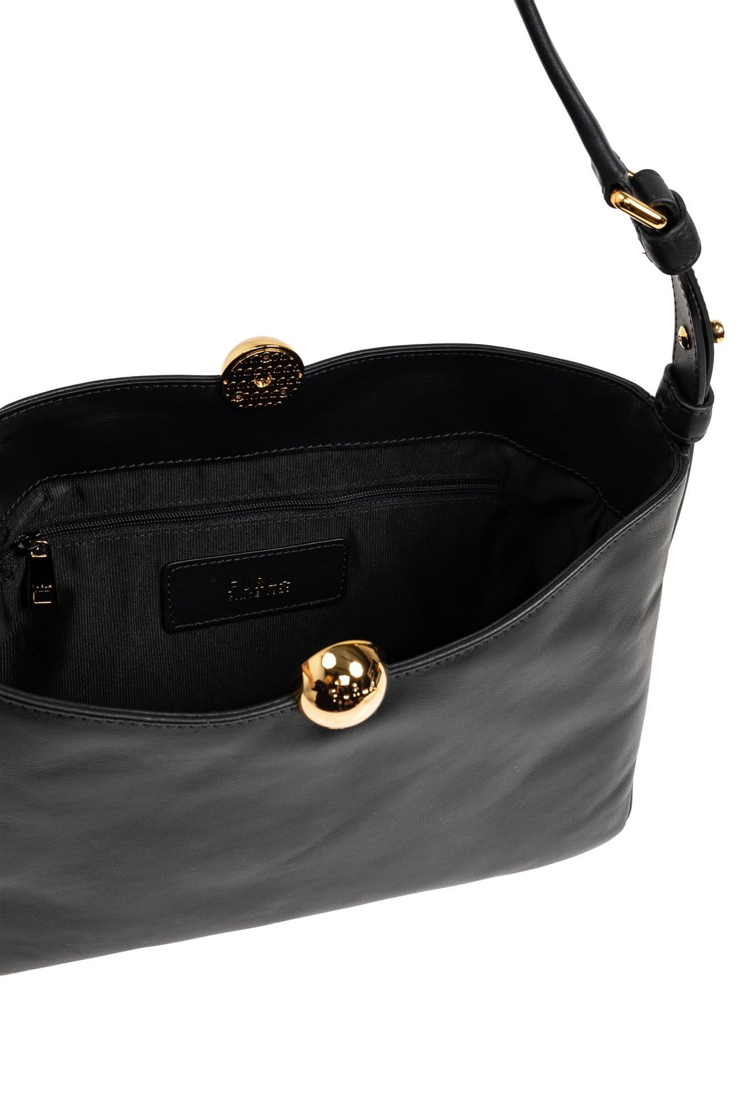 Furla Sfera Soft M Shoulder Bag In Black