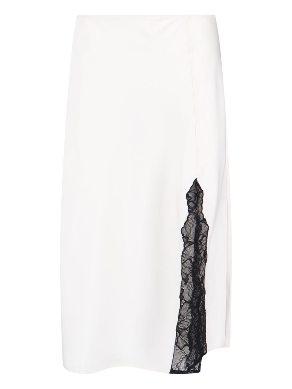 Calvin Klein Lace Detail Skirt Side Slit