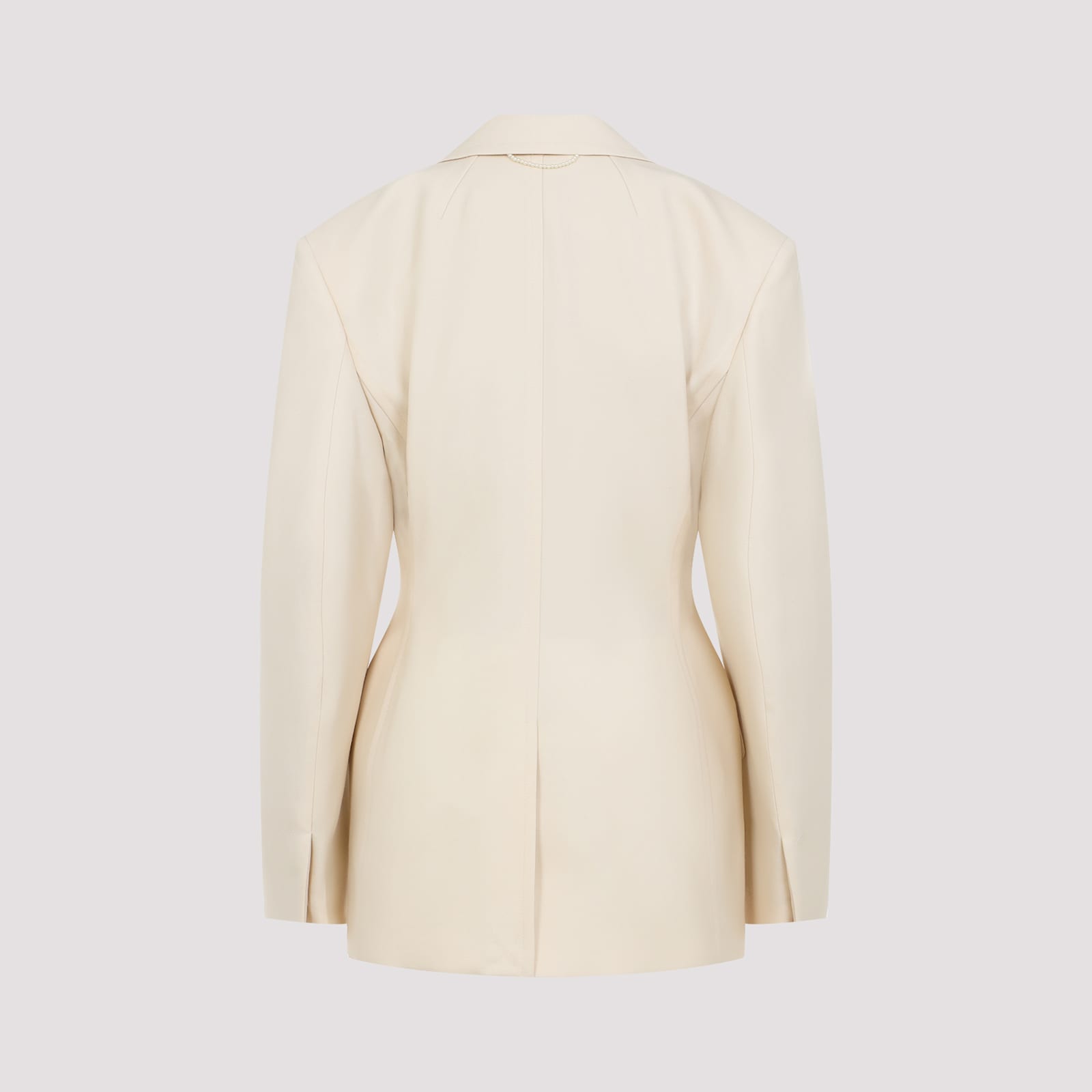 Shop Carven Ja202 Jacket Blazer In Parchment