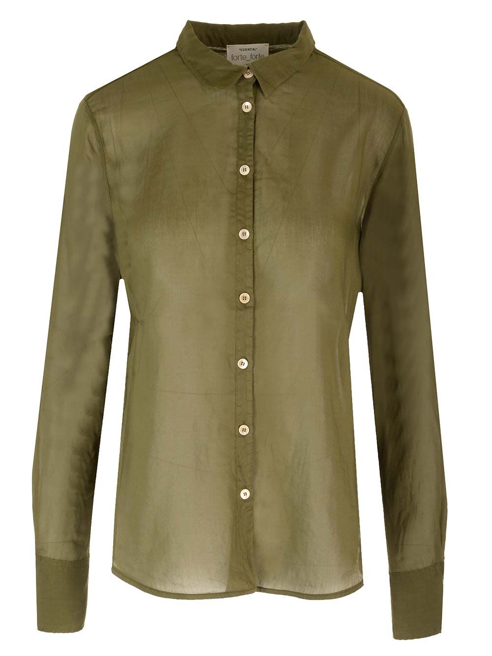 Shop Forte Forte Voile Shirt In Green