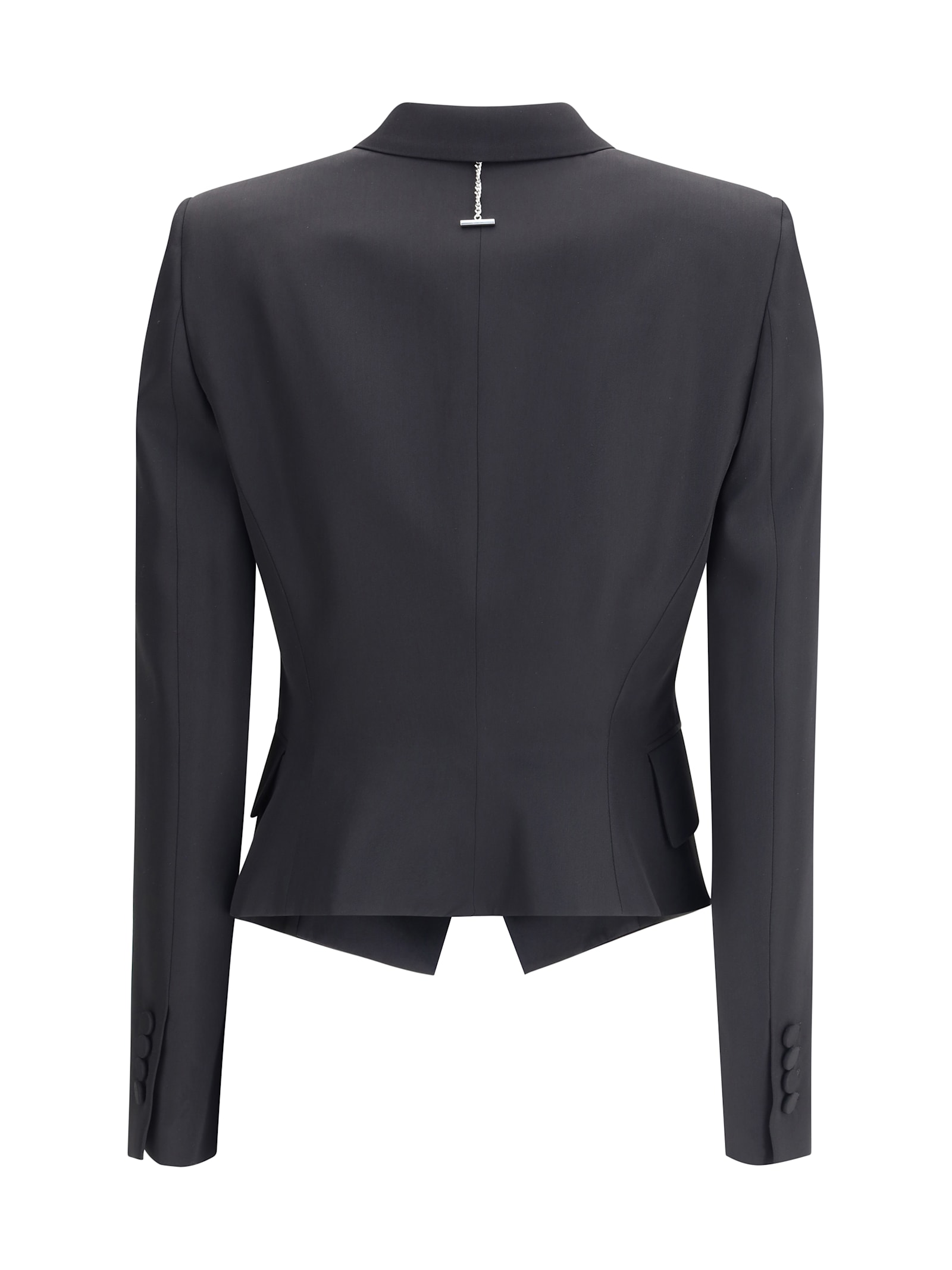 Alexander Mcqueen Tailored Double-breasted Jacket Notch Lapels In Black