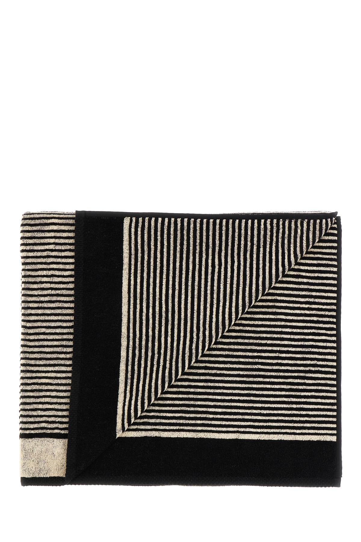 Saint Laurent Embroidered Cotton Beach Towel In Neutral