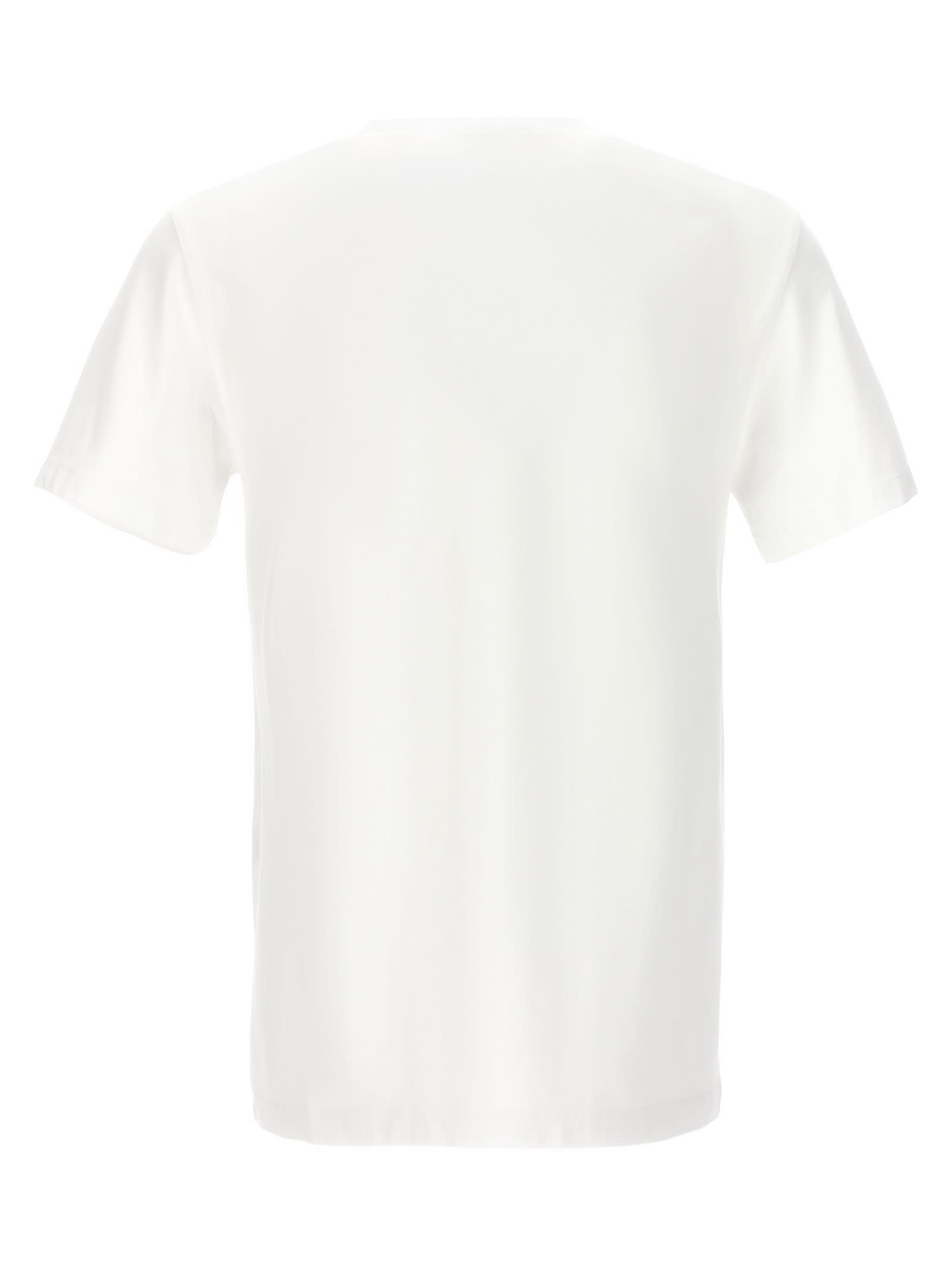 Shop Maison Kitsuné Baby Fox T-shirt In White