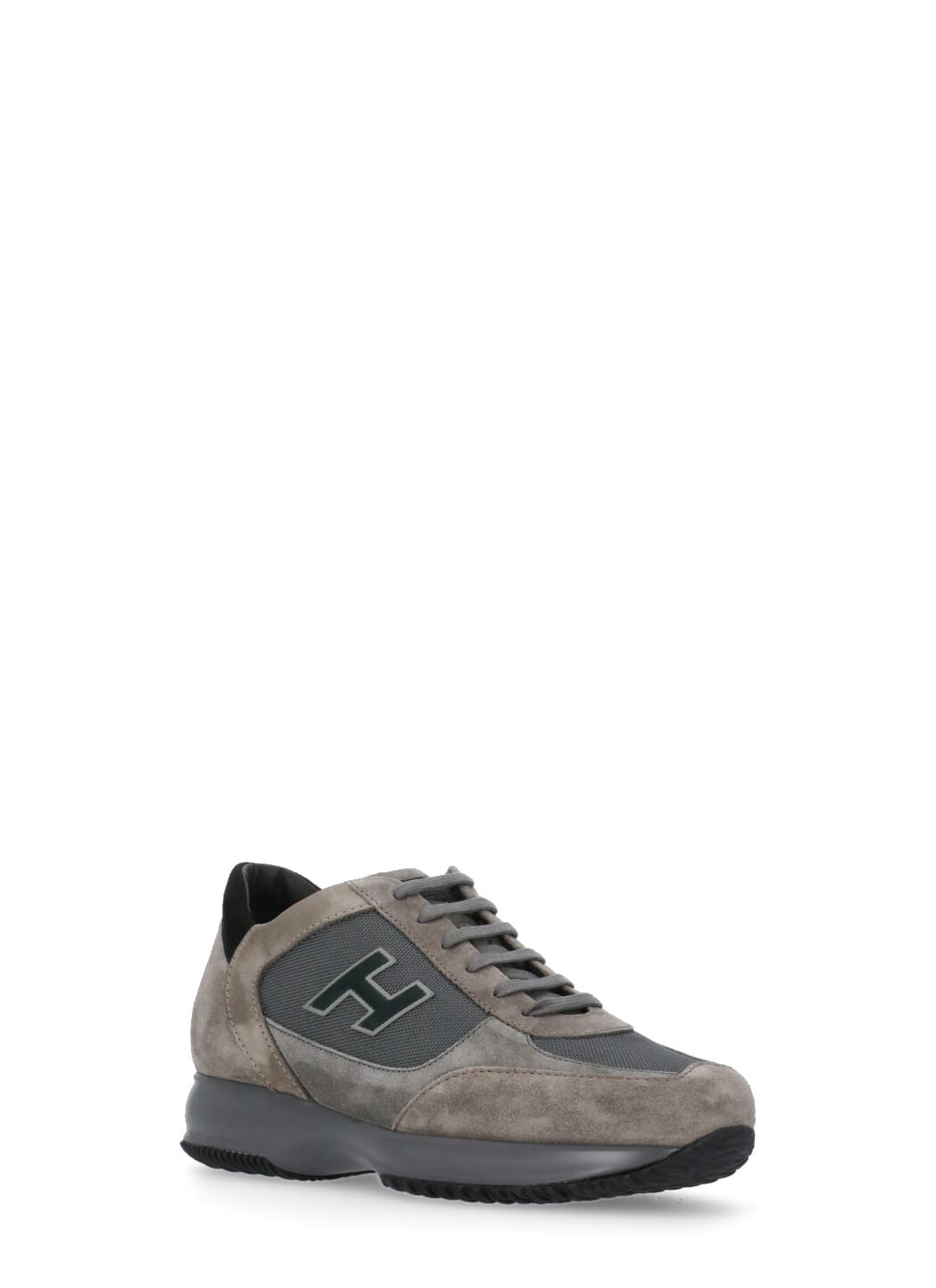 Shop Hogan Interactive Flock Sneakers In Brown