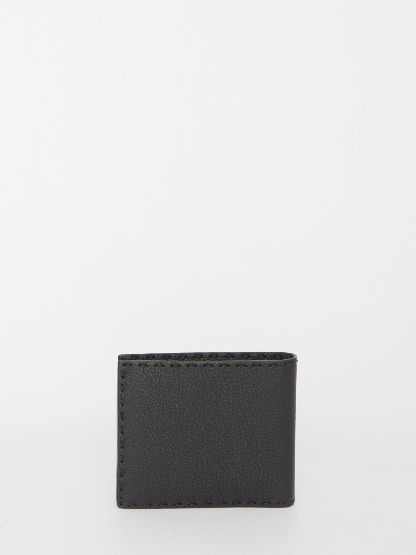 Shop Fendi Selleria Wallet In Black