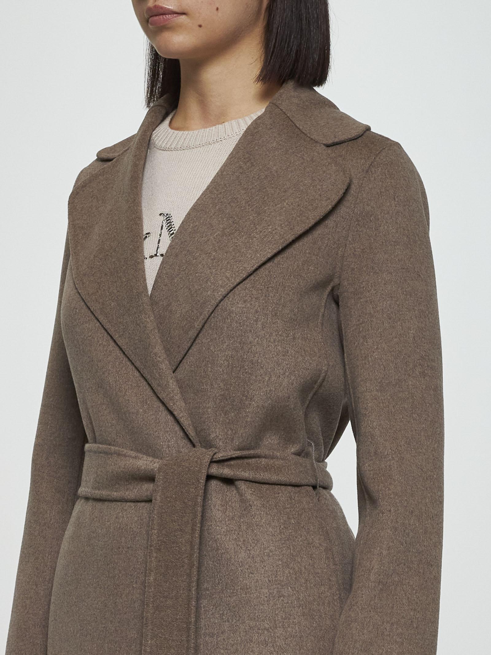 Shop 's Max Mara Poldo Wool Coat In Turtledove