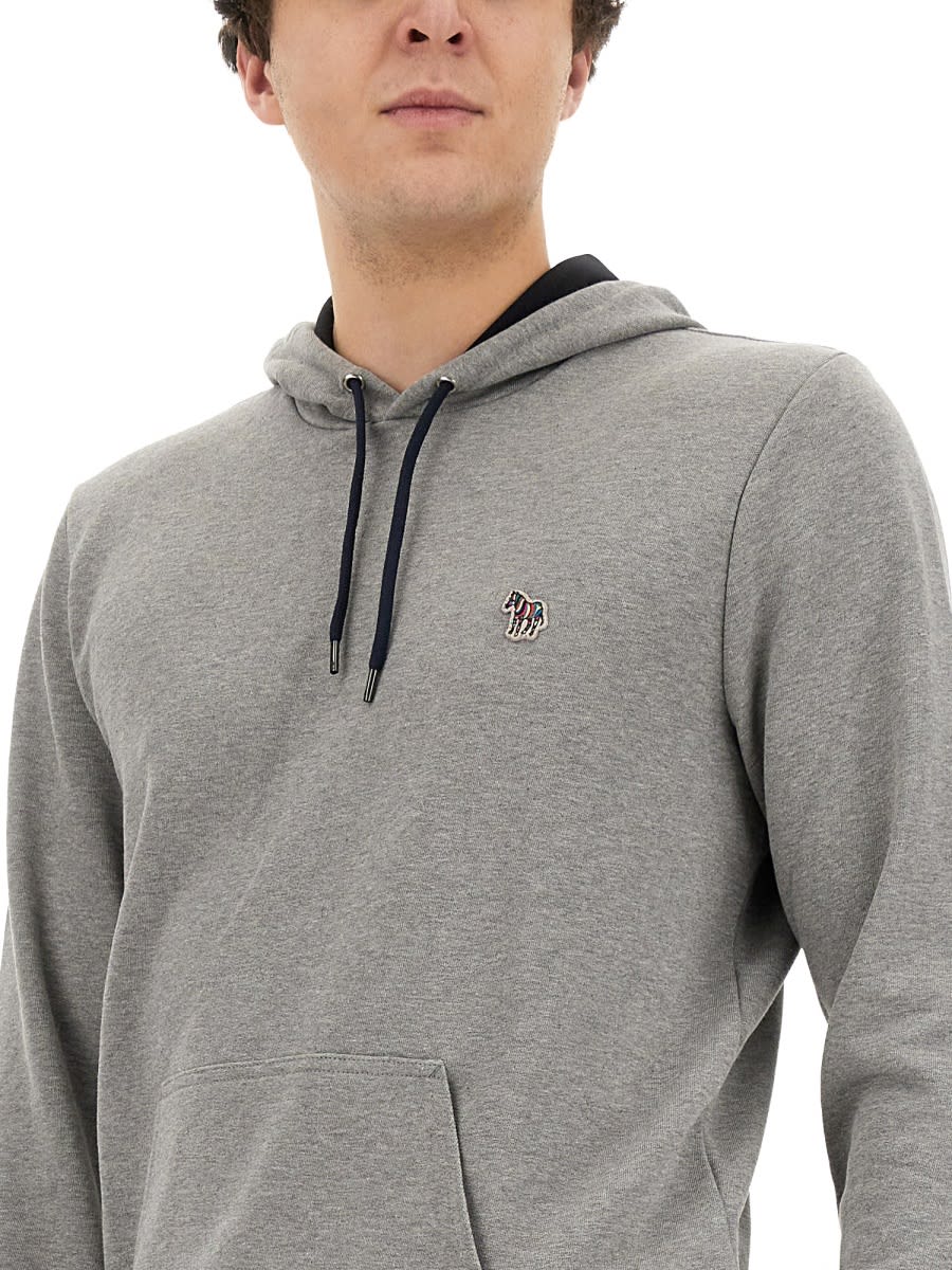 Shop Ps By Paul Smith Sweatshirt With Logo In Grey
