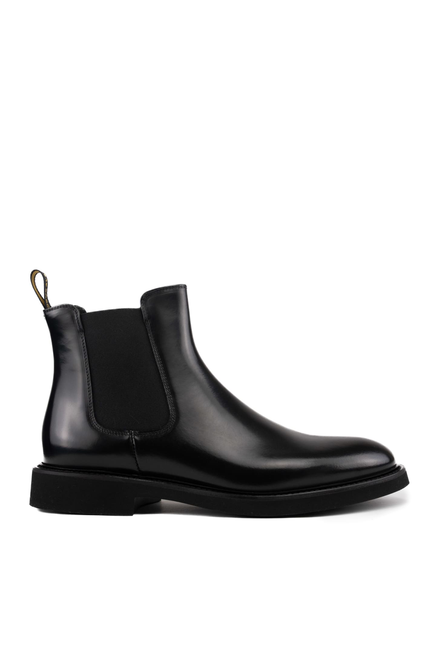 Shop Doucal's Doucals Chelsea Boot In Black Leather In Horse Nero+f.do Nero