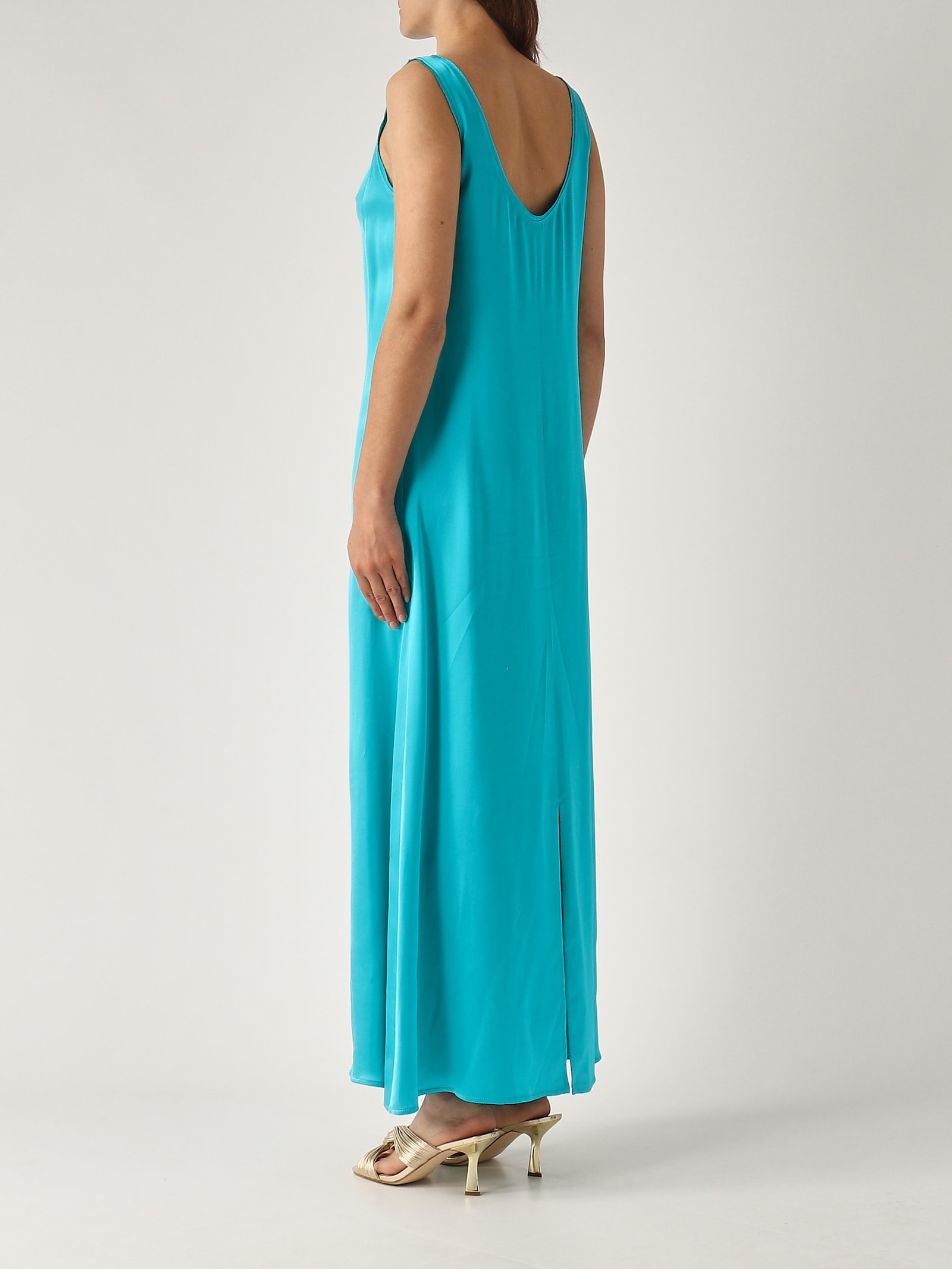 Maliparmi Abito Shiny Cady Dress In Multi
