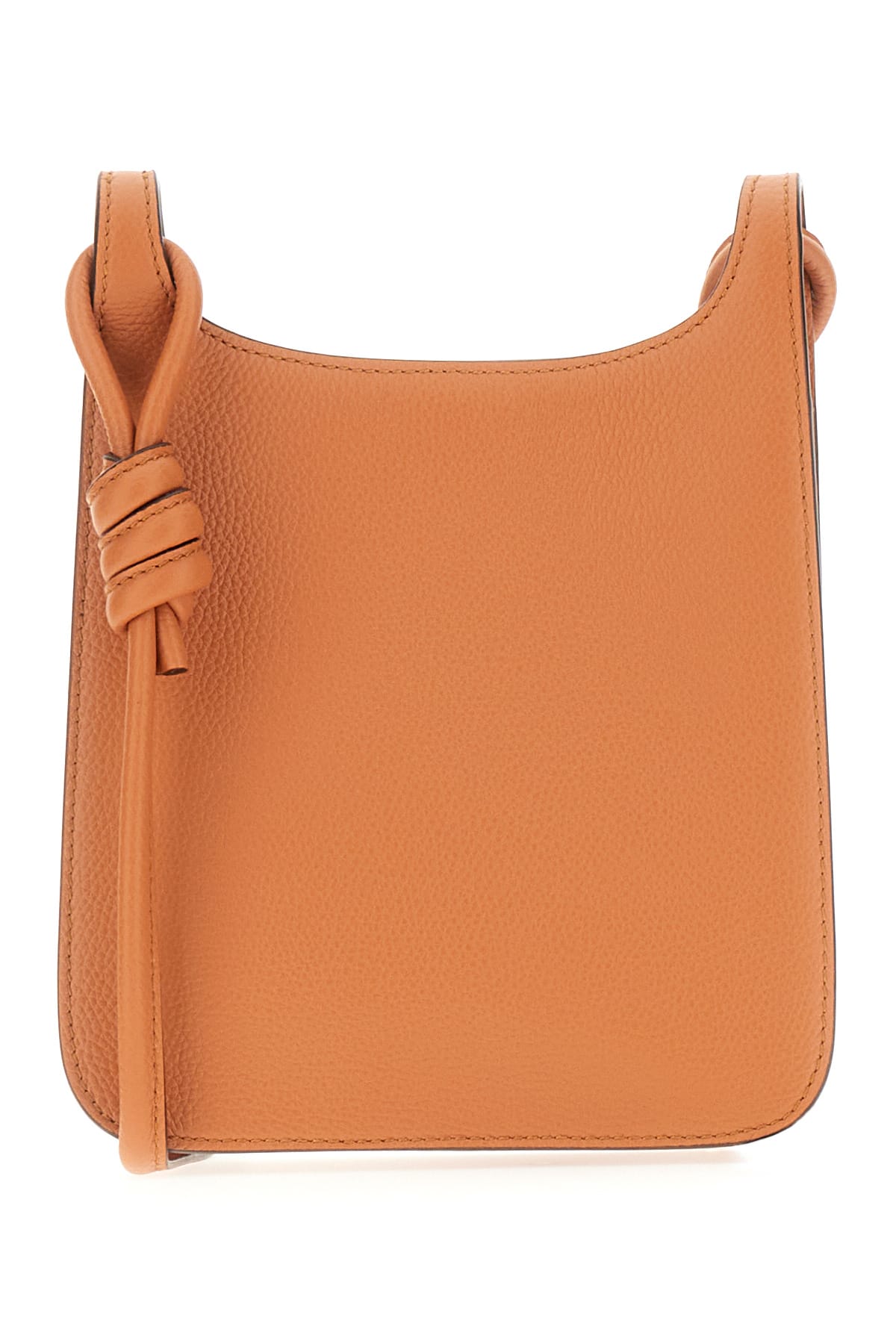 Shop Mcm Caramel Leather Mini Himmel Crossbody Bag In Co