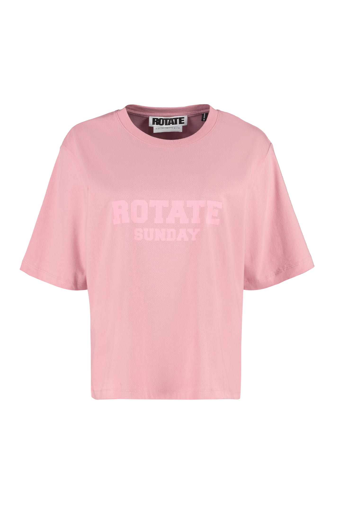 Rotate by Birger Christensen Aster Logo Cotton T-shirt - Rotate Sunday
