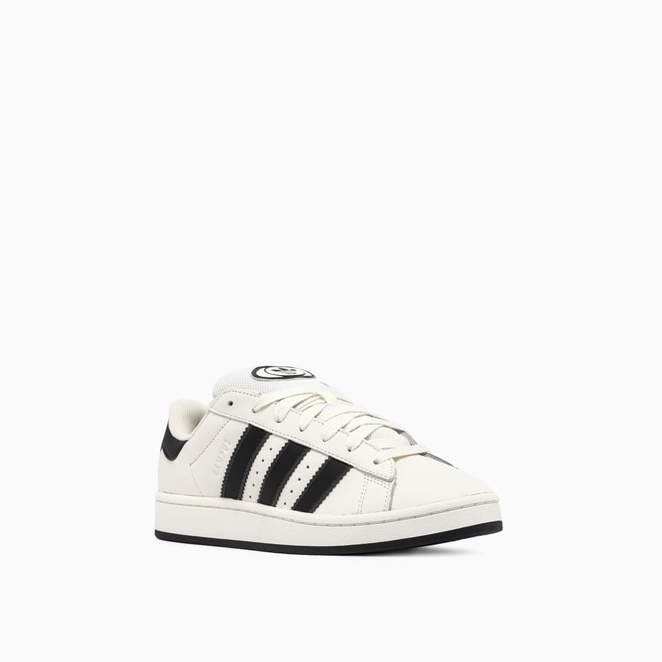 Adidas Originals Campus 00s Leather Sneakers In White/black