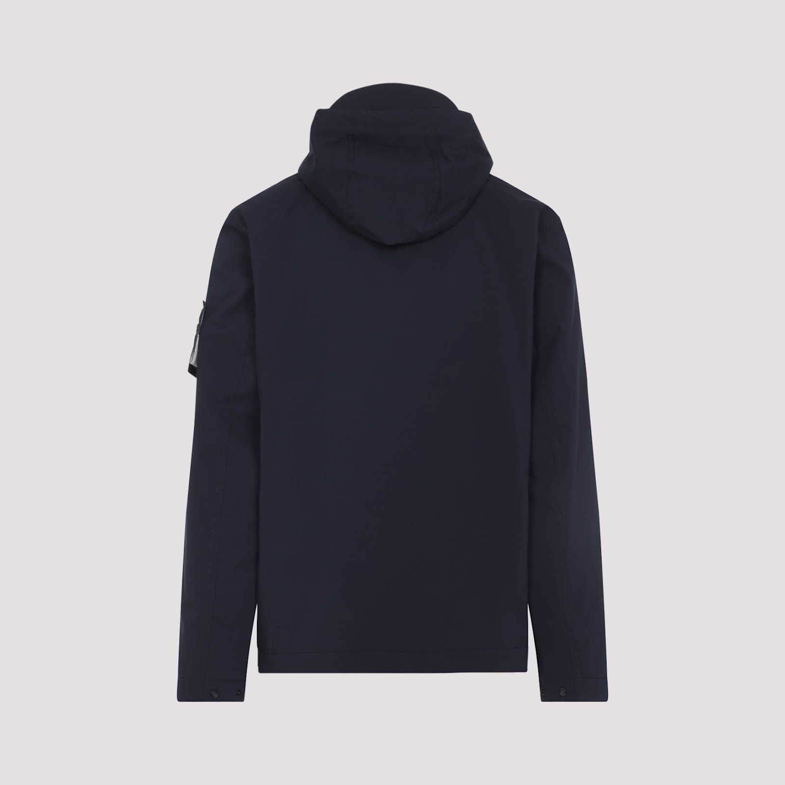 Stone Island Short Parka In Blue