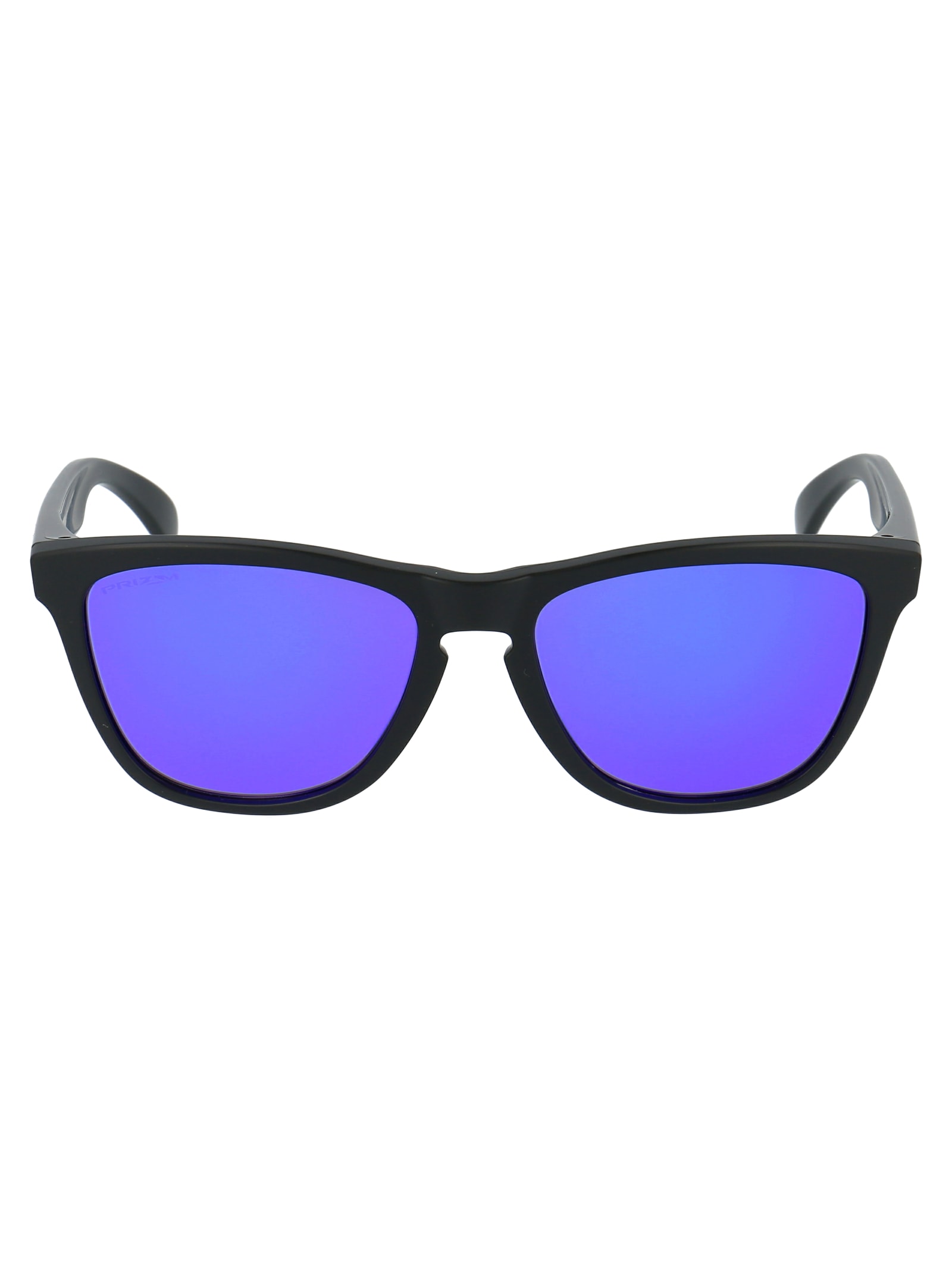 Shop Oakley Frogskins Sunglasses In 9013h6 Matte Black
