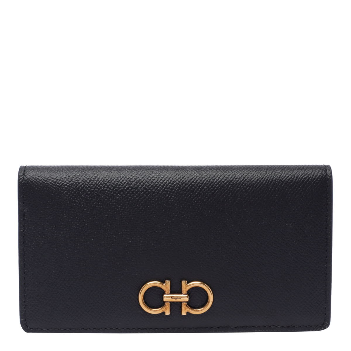 Shop Ferragamo Gancini Wallet In Black