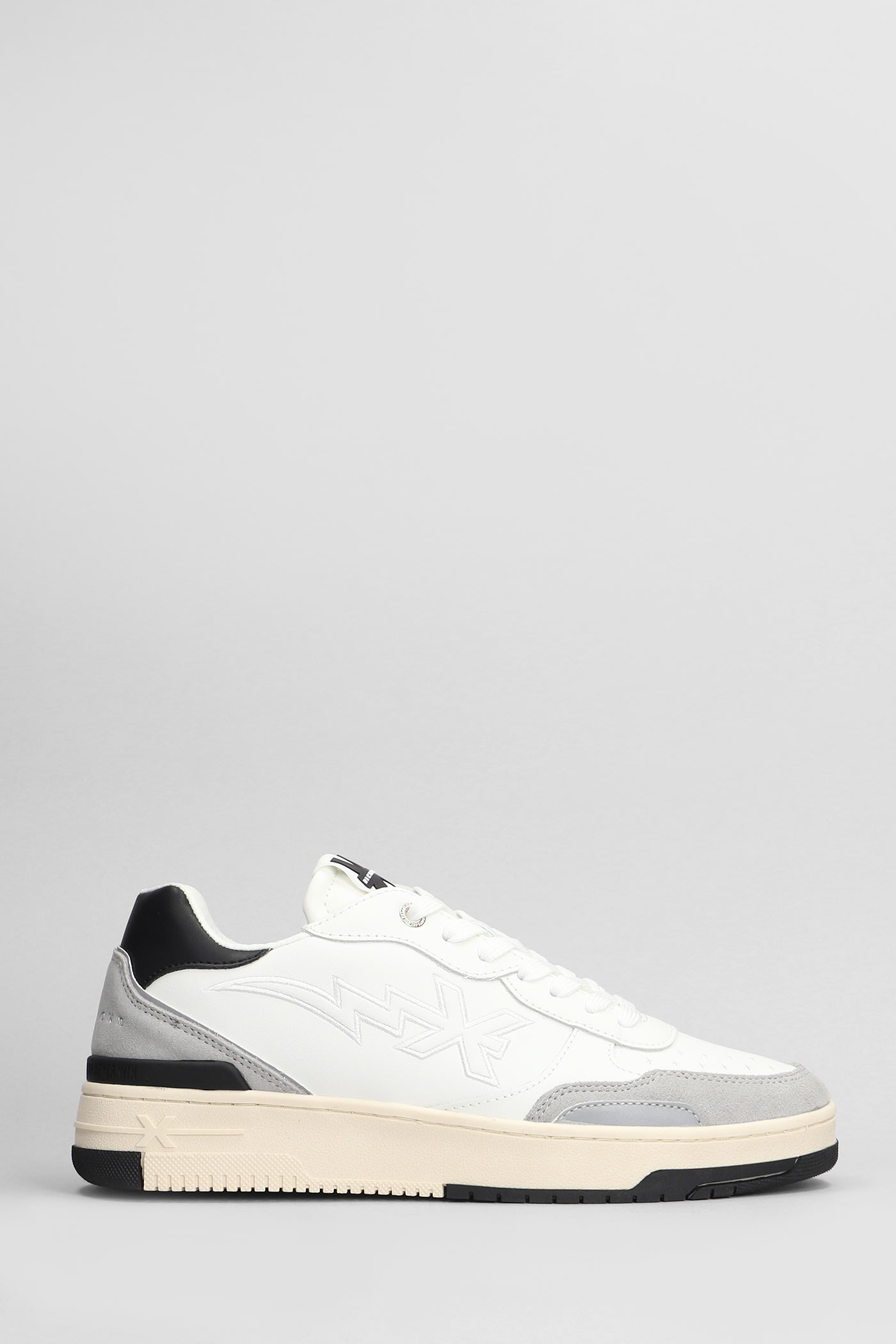 JOHN RICHMOND SNEAKERS IN GREY SUEDE AND LEATHER 