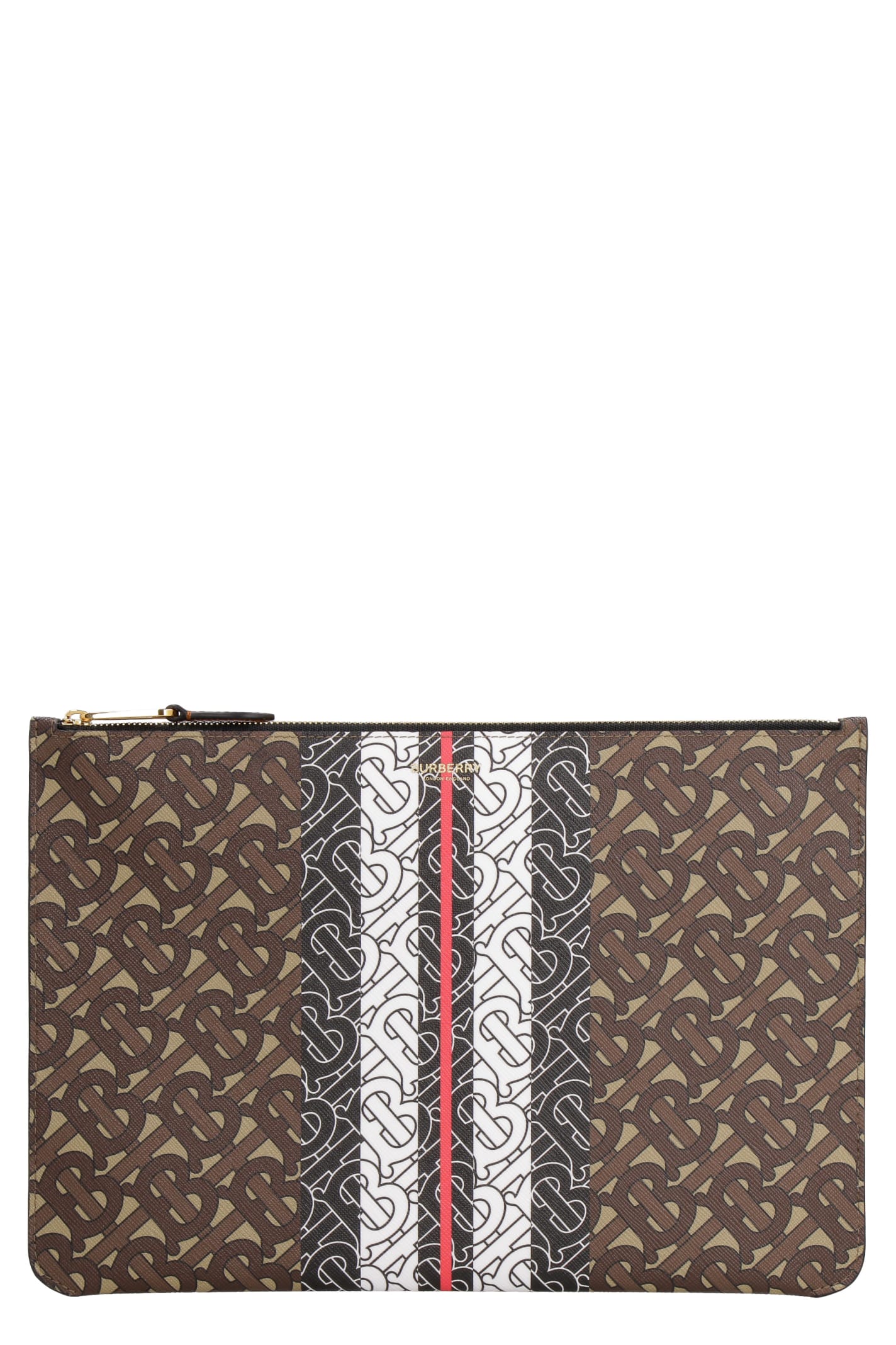 BURBERRY COATED CANVAS CLUTCH,11206367