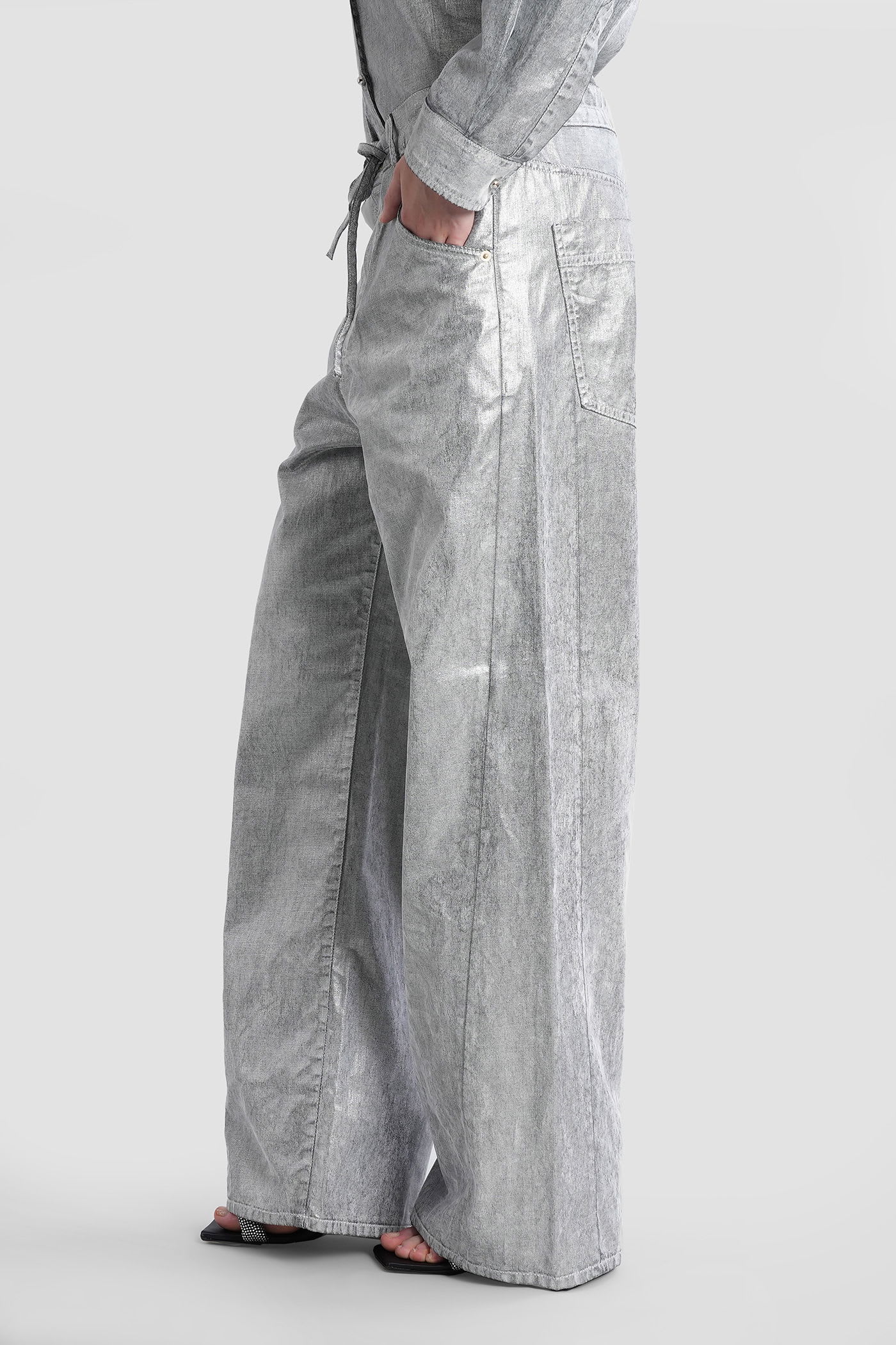 Darkpark Iris Jeans In Grey Denim In Gray