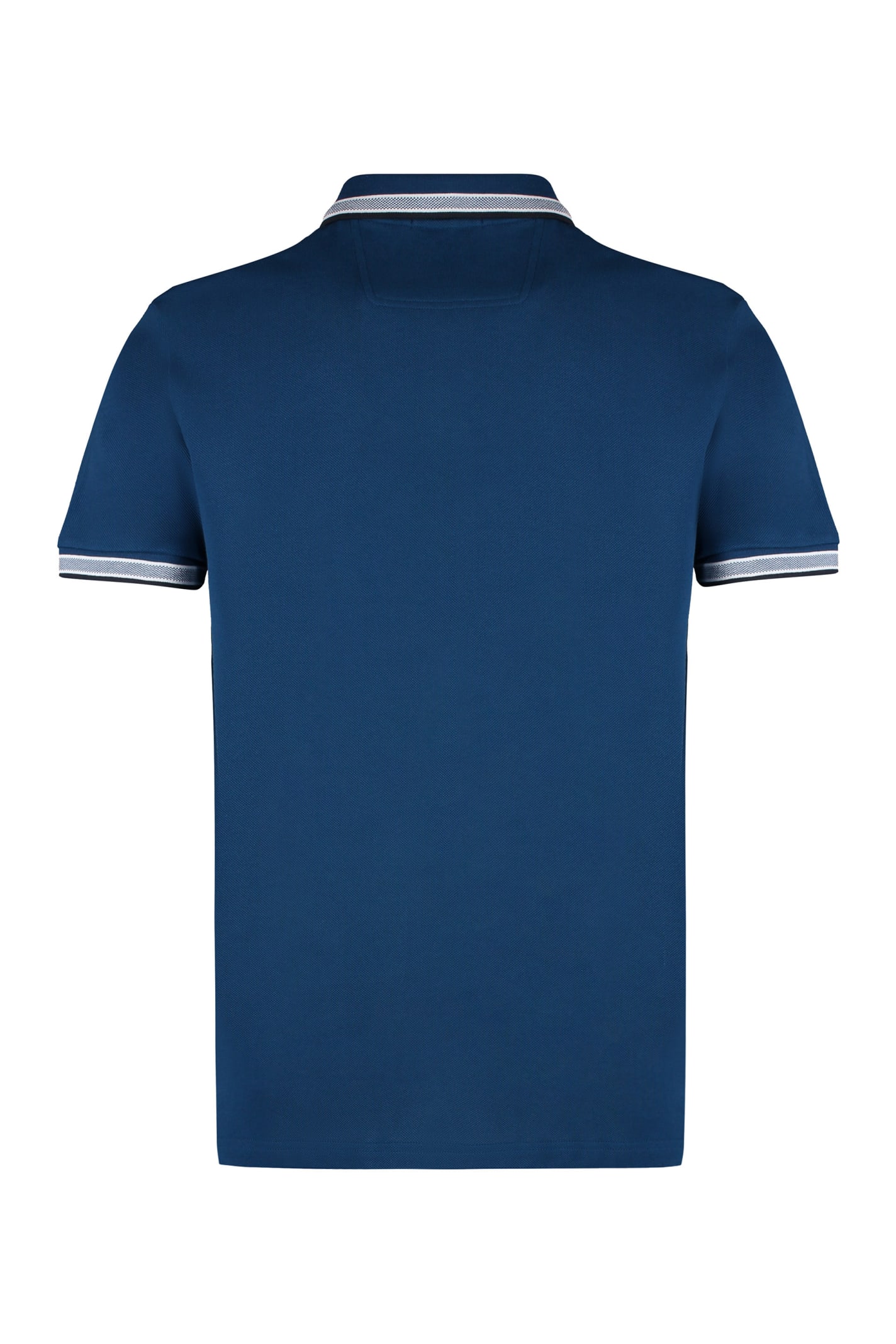 Shop Hugo Boss Short Sleeve Cotton Pique Polo Shirt In Blue
