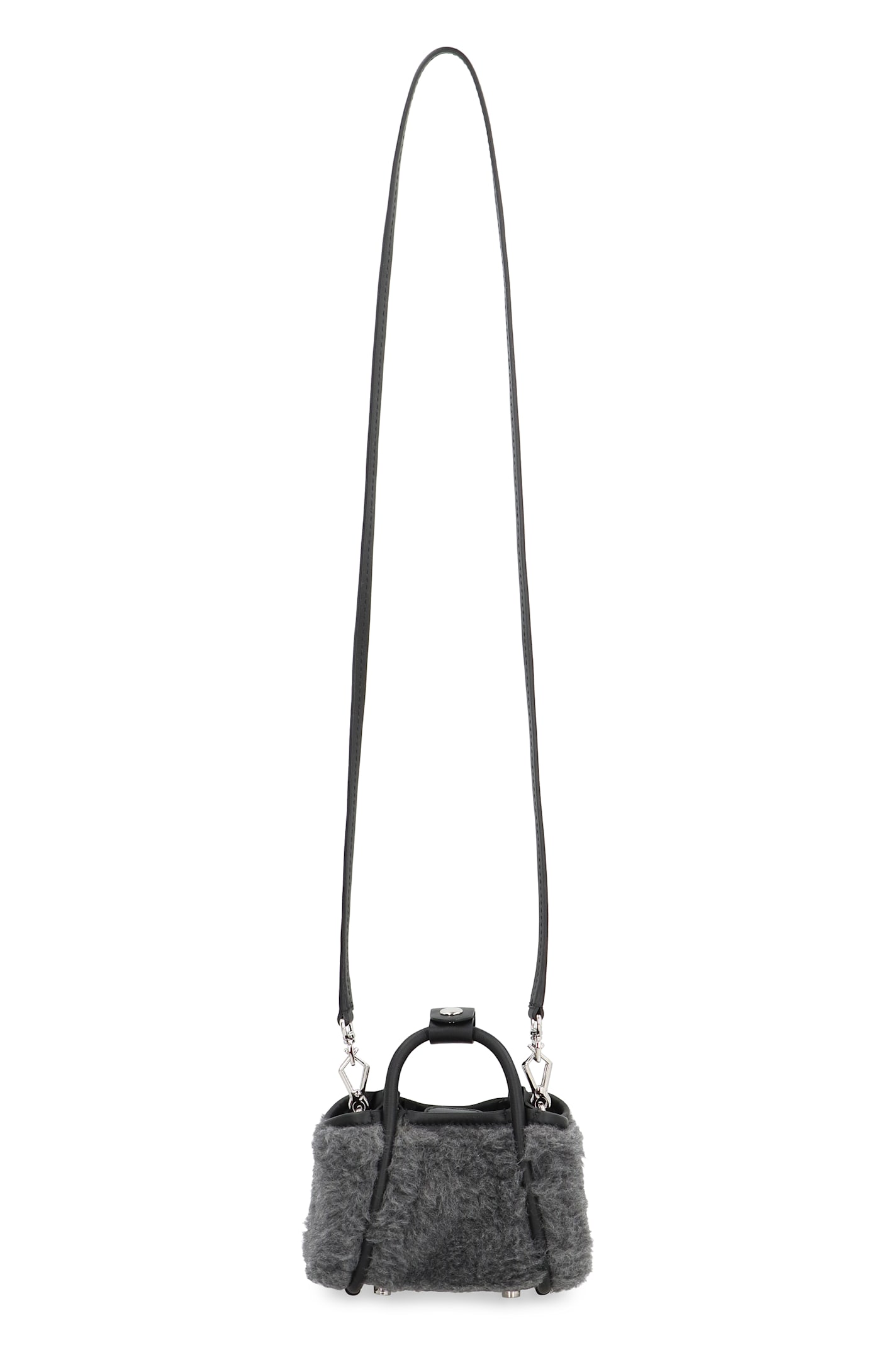 Shop Max Mara Marine Mini Handbag In Grey