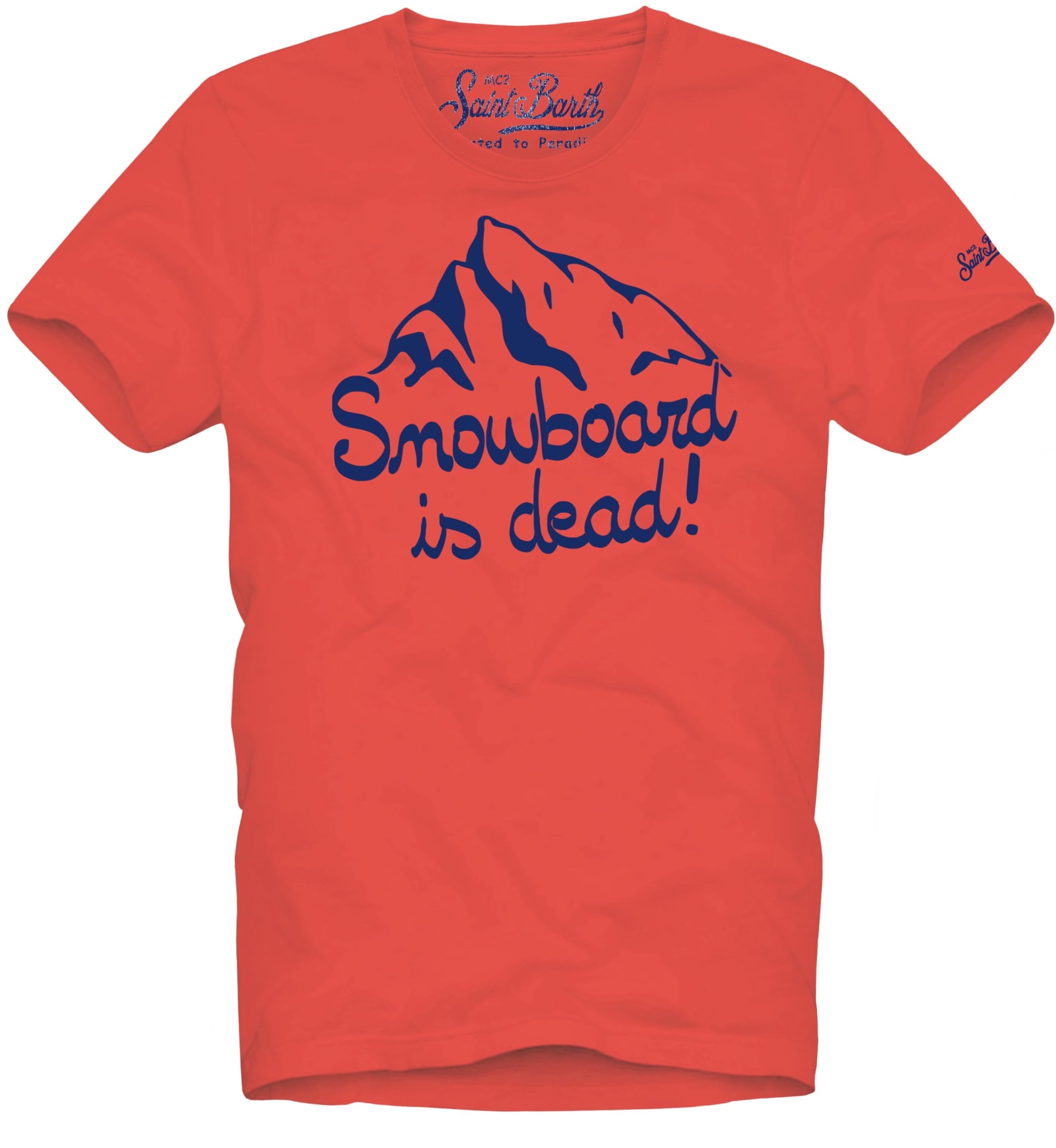 MC2 Saint Barth Snowboard Is Dead Red T-shirt
