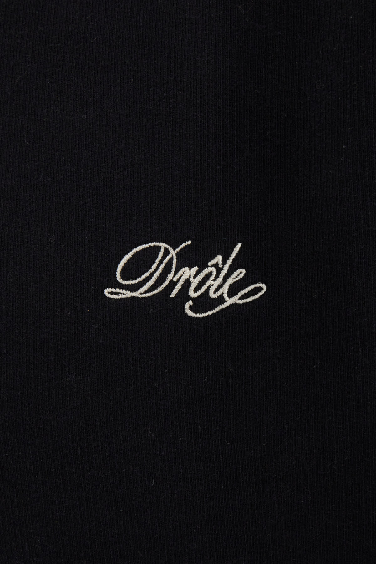 Shop Drôle De Monsieur Black Cotton Sweatshirt