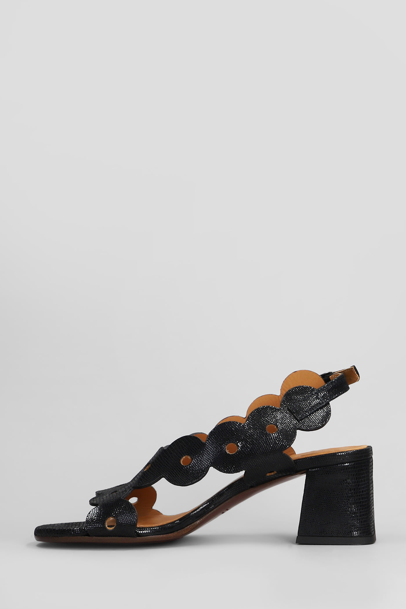 CHIE MIHARA SANDALS IN BLACK LEATHER