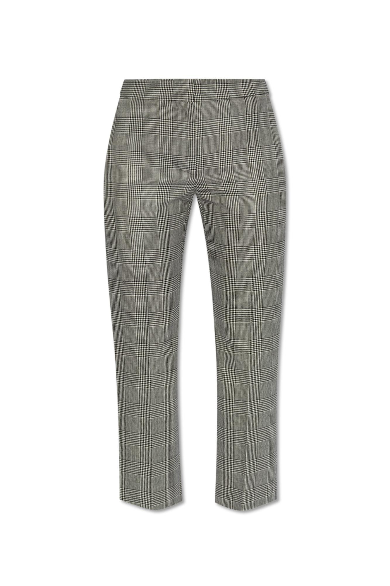 Alexander Mcqueen Creased Trousers In Multi