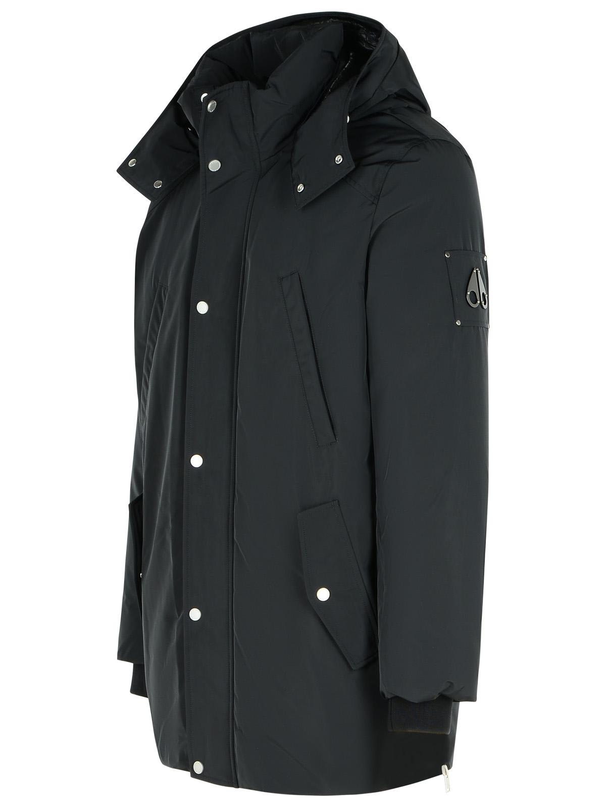 Shop Moose Knuckles Granite Peak Black Polyester Parka