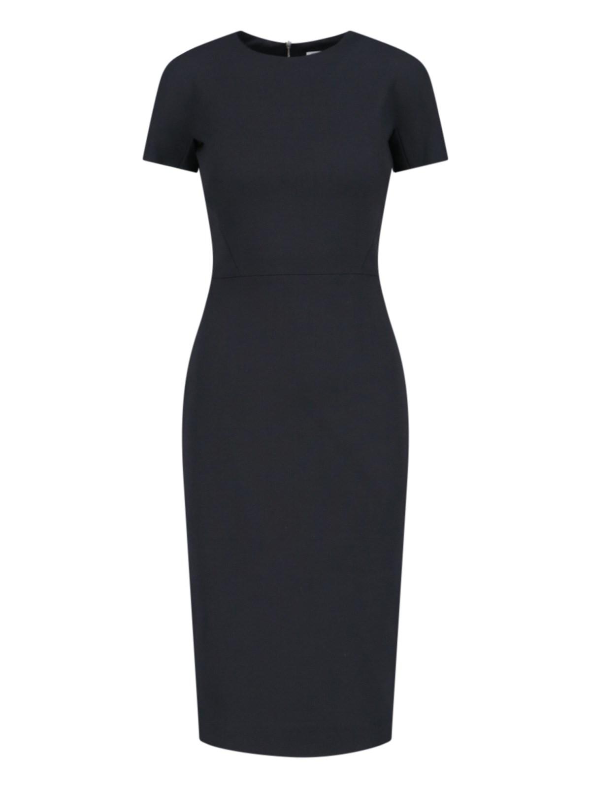 Shop Victoria Beckham Midi T-shirt Dress In Black