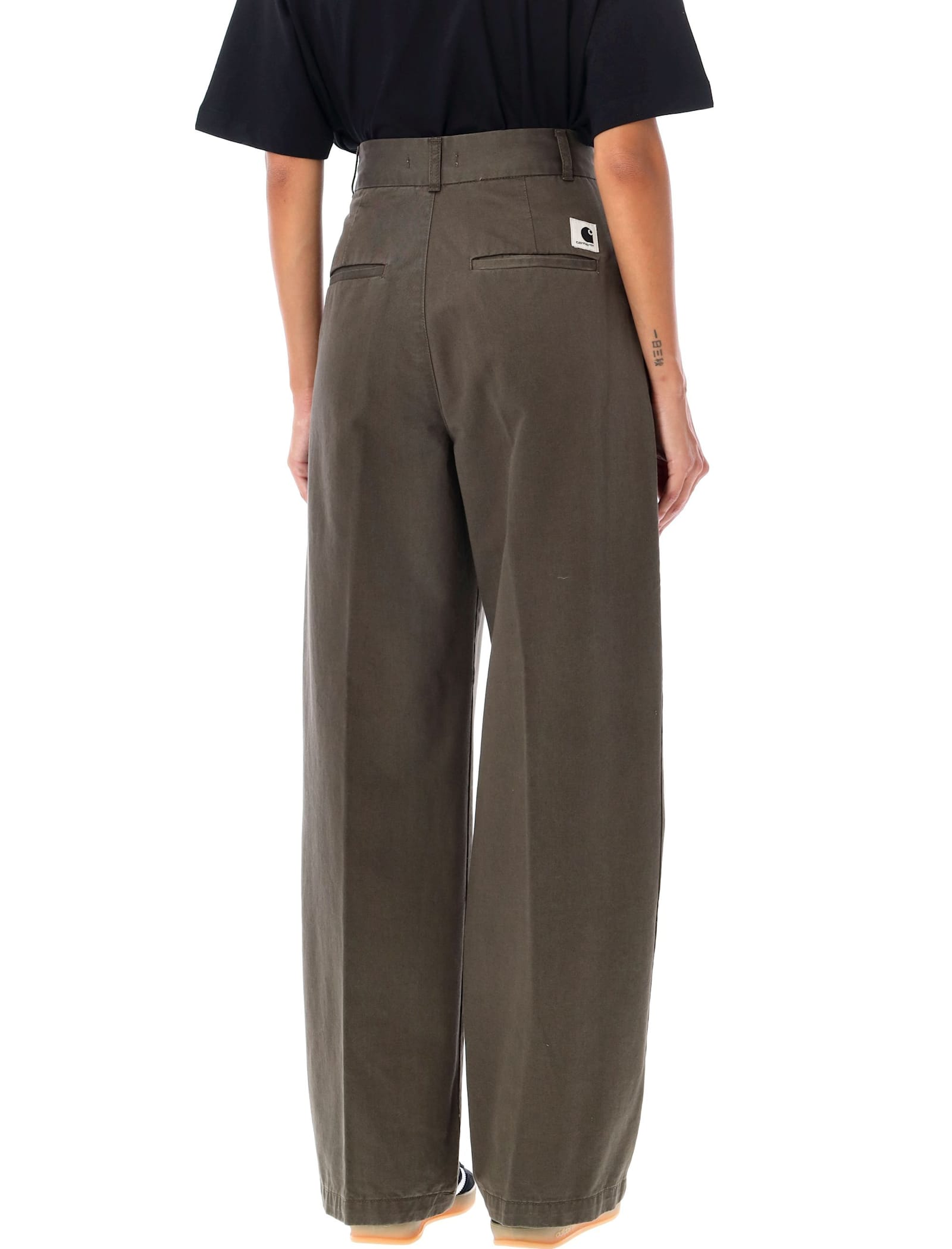 Shop Carhartt W Leola Pant In Mirage Green