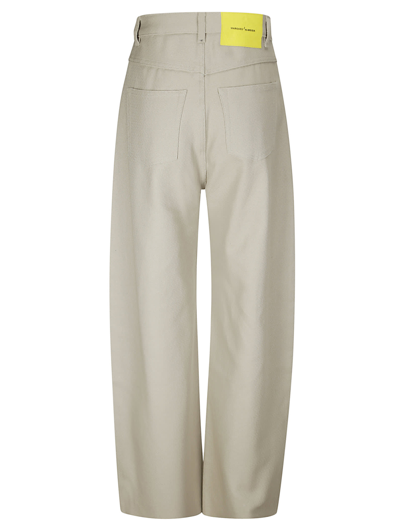 Shop Marques' Almeida Boyfriend Trousers In Beige