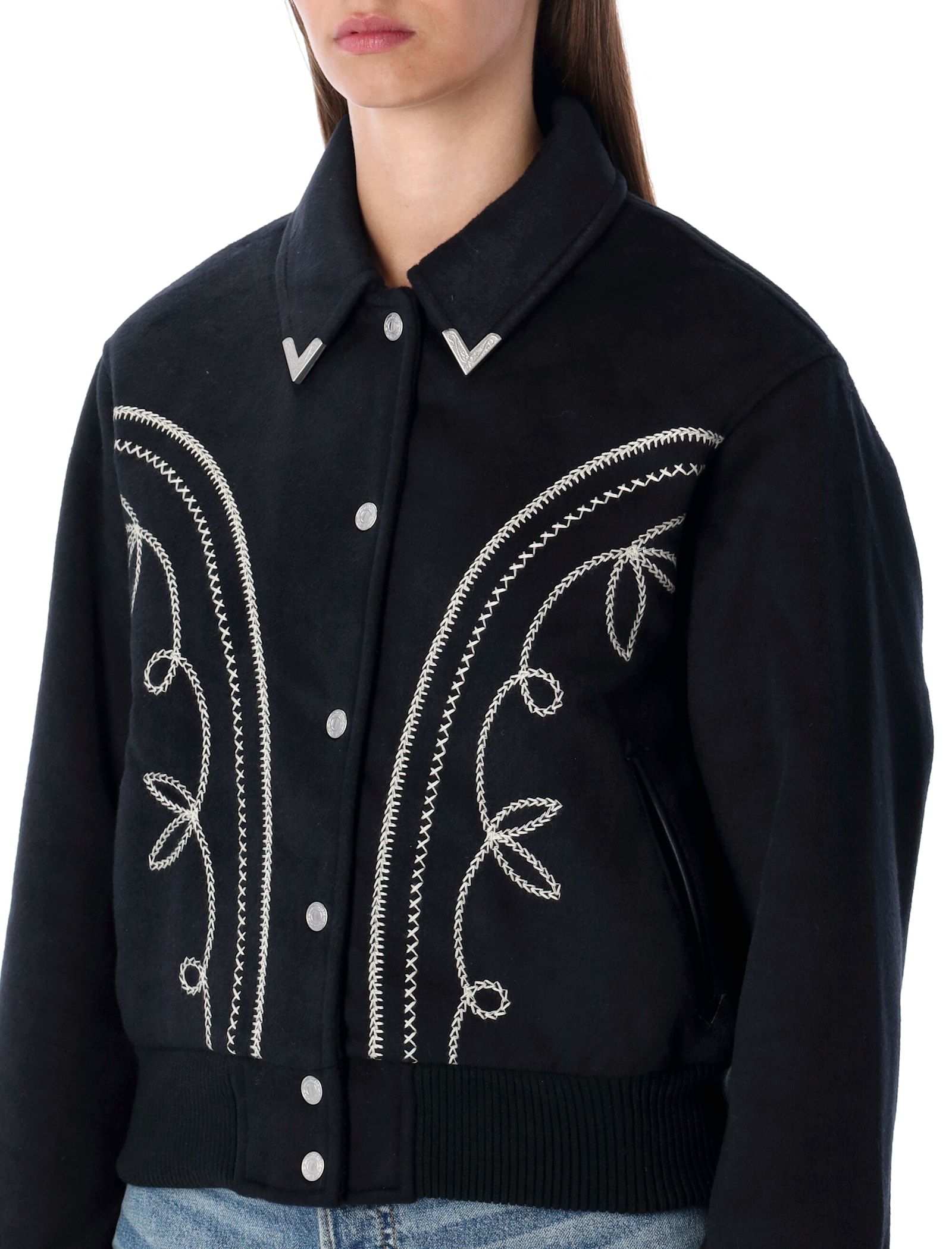 Levi's Levi S Lennox Rodeo Western Wool-blend Jacket In Black