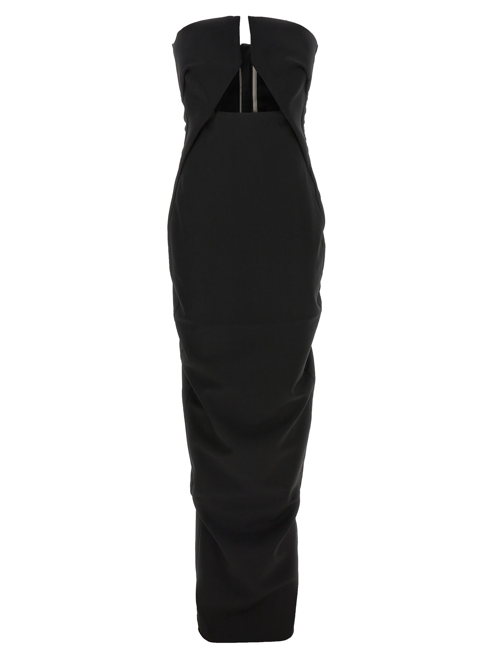 Rick Owens Cutout Maxi Dress In Black