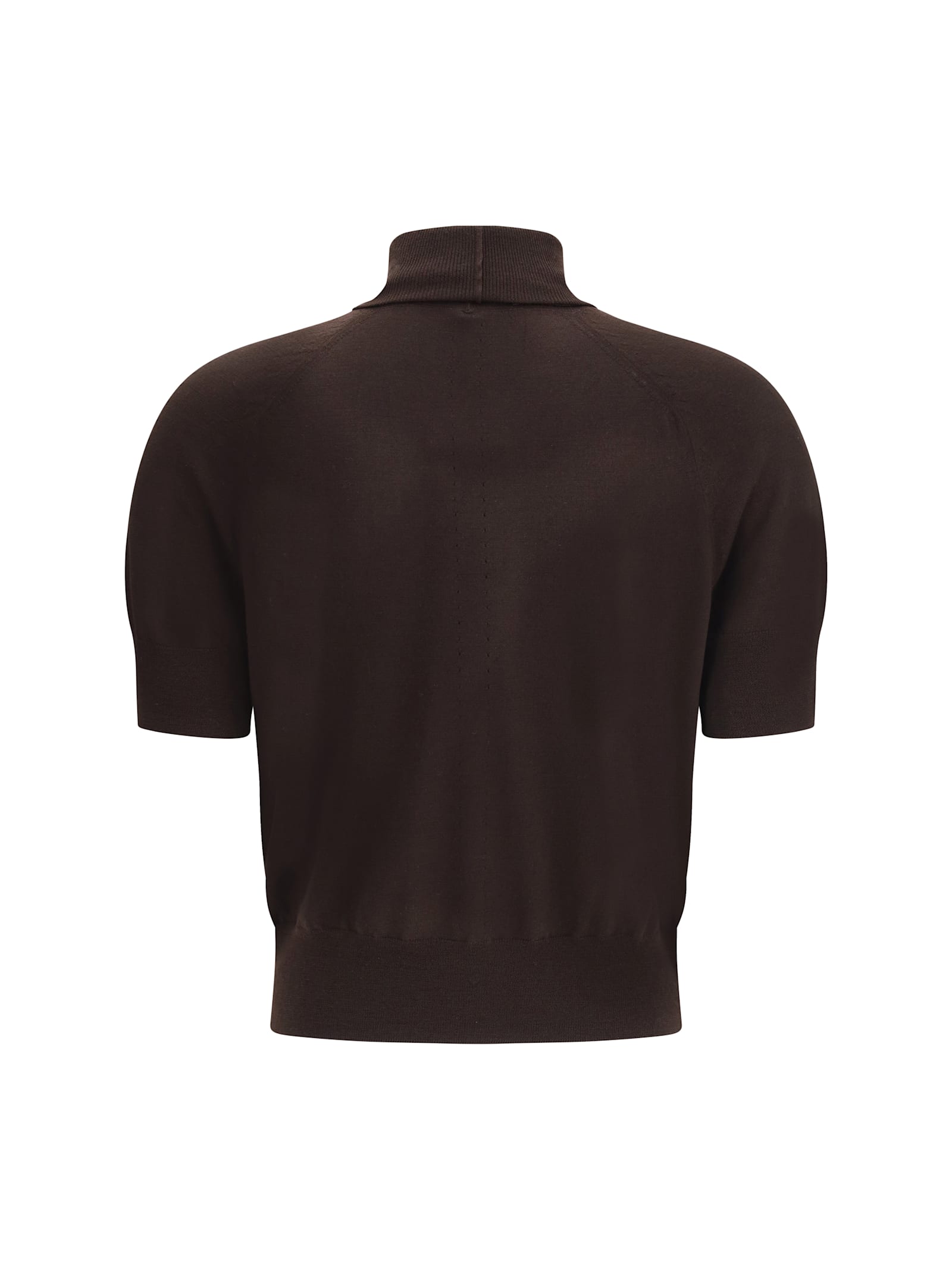 Petar Petrov Short-sleeve Turtleneck Top