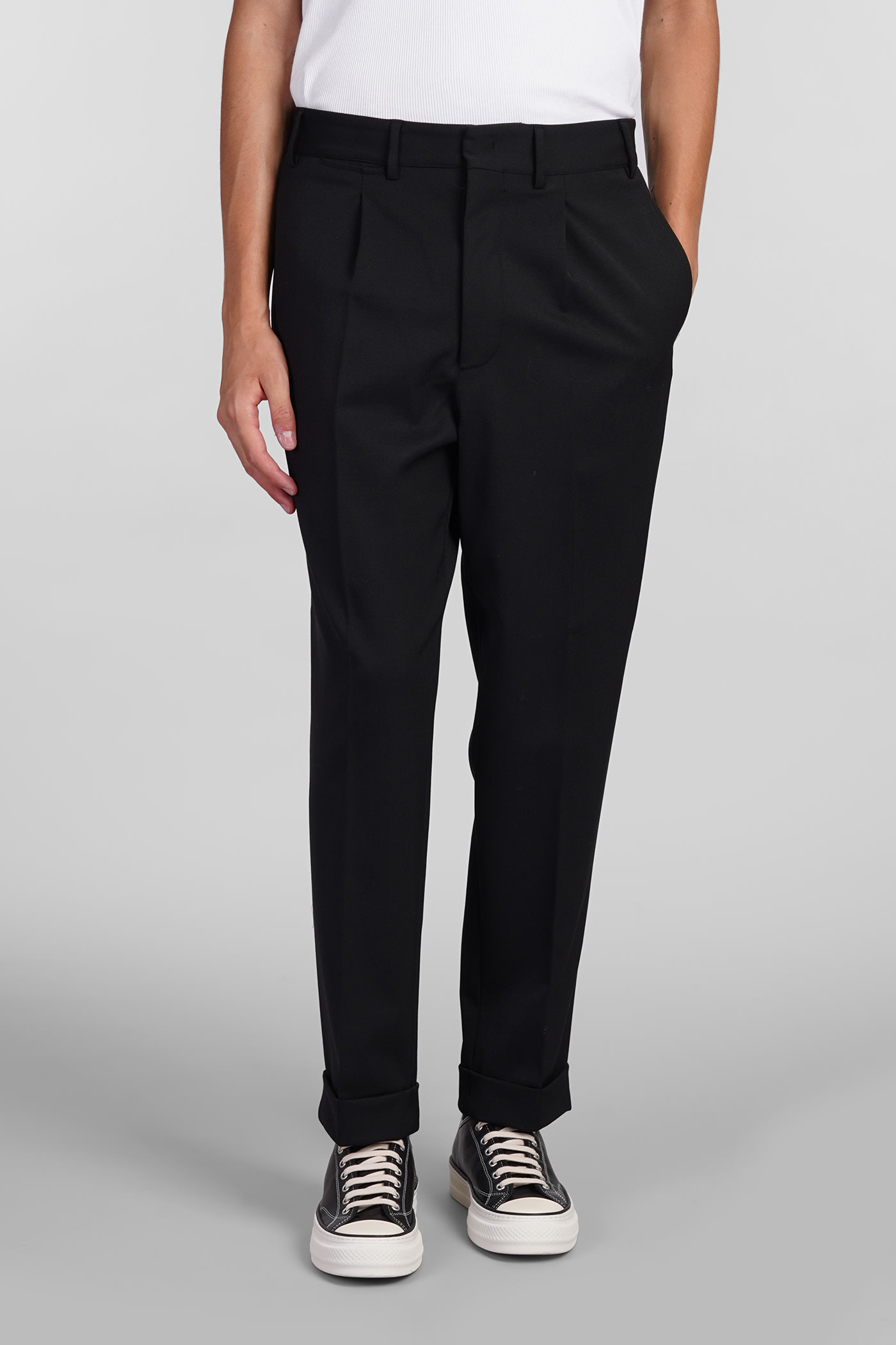 Pants In Black Polyester