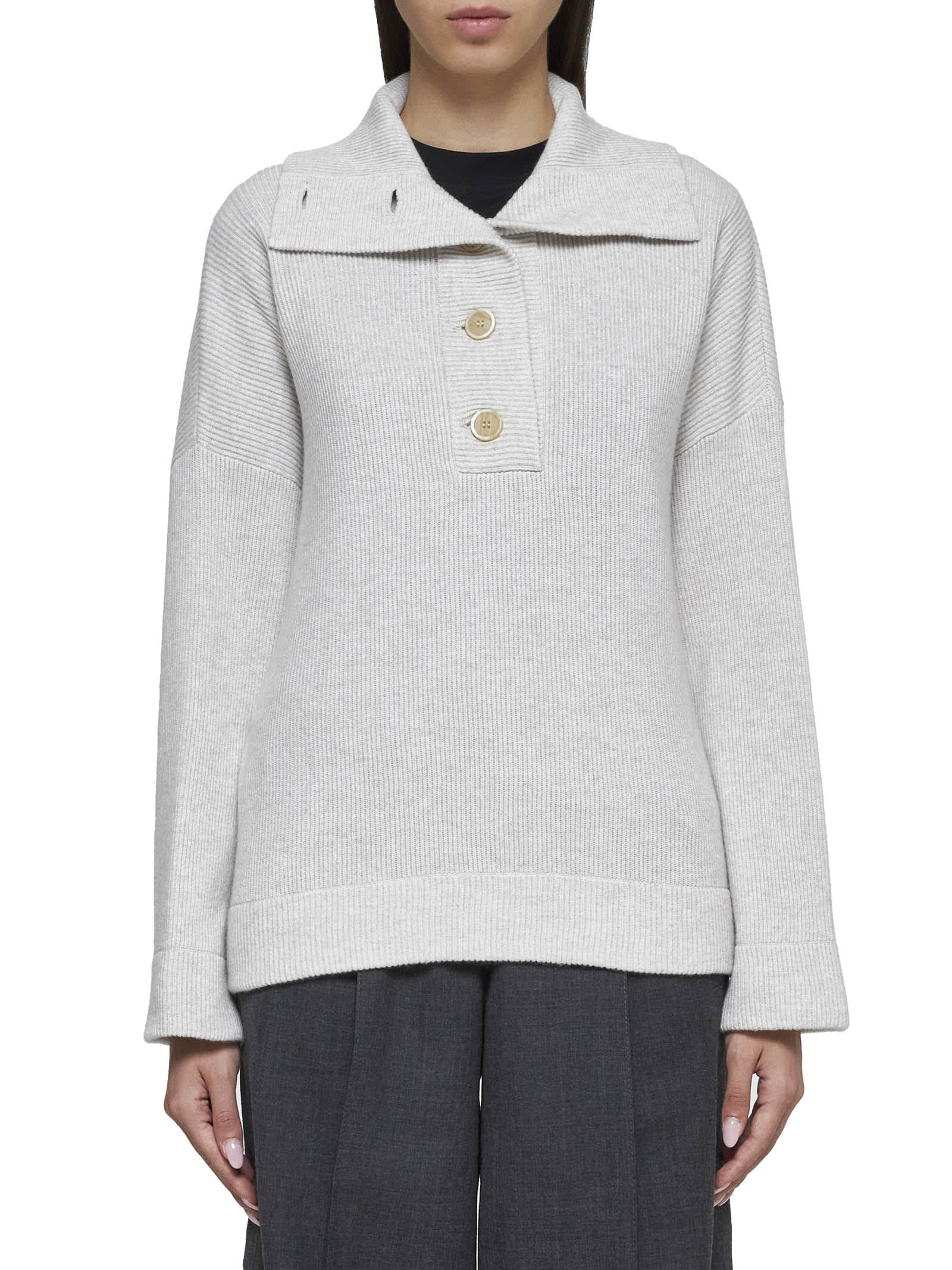 Shop Brunello Cucinelli Sweater In Madreperla